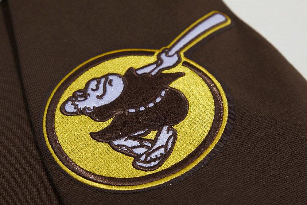 Pro Standard Men's MLB San Diego Padres Mashup Rib PO Hoodie - Brown - BROWN Thumbnail View 7
