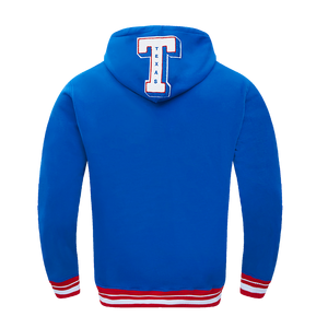 Pro Standard Men's MLB Texas Rangers Mashup Rib PO Hoodie -Blue/Red