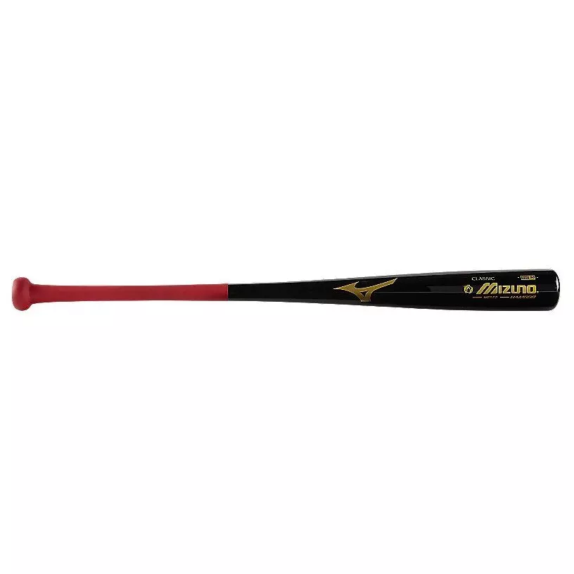 Mizuno MZB 62 Bamboo Classic Wood Baseball Bat - BLACK/RED
