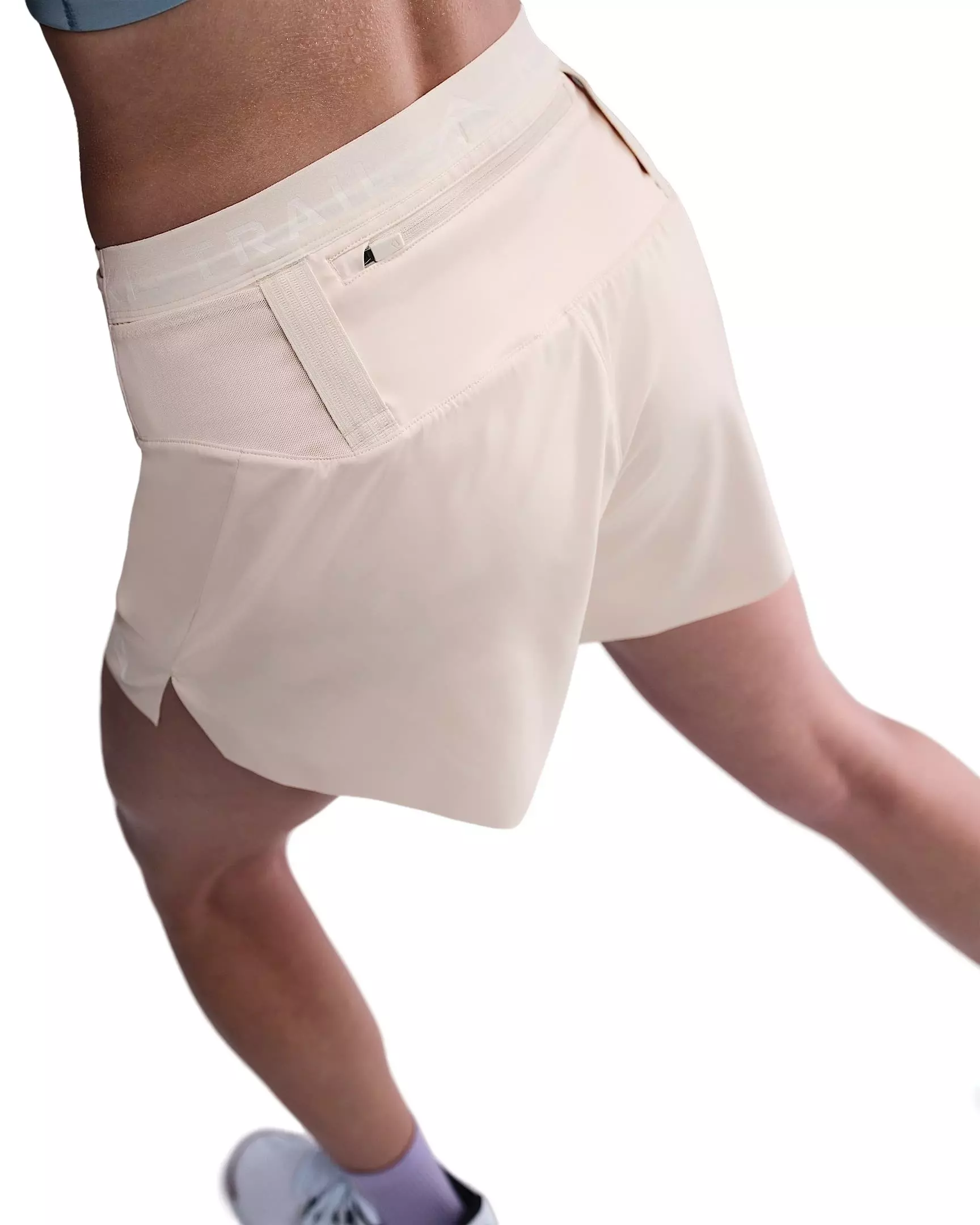 Nike Women's Trail Dri-FIT Brief-Lined Running Shorts - Pearl White - PEARL WHITE