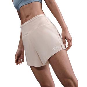 Nike Women's Trail Dri-FIT Brief-Lined Running Shorts -Pearl White