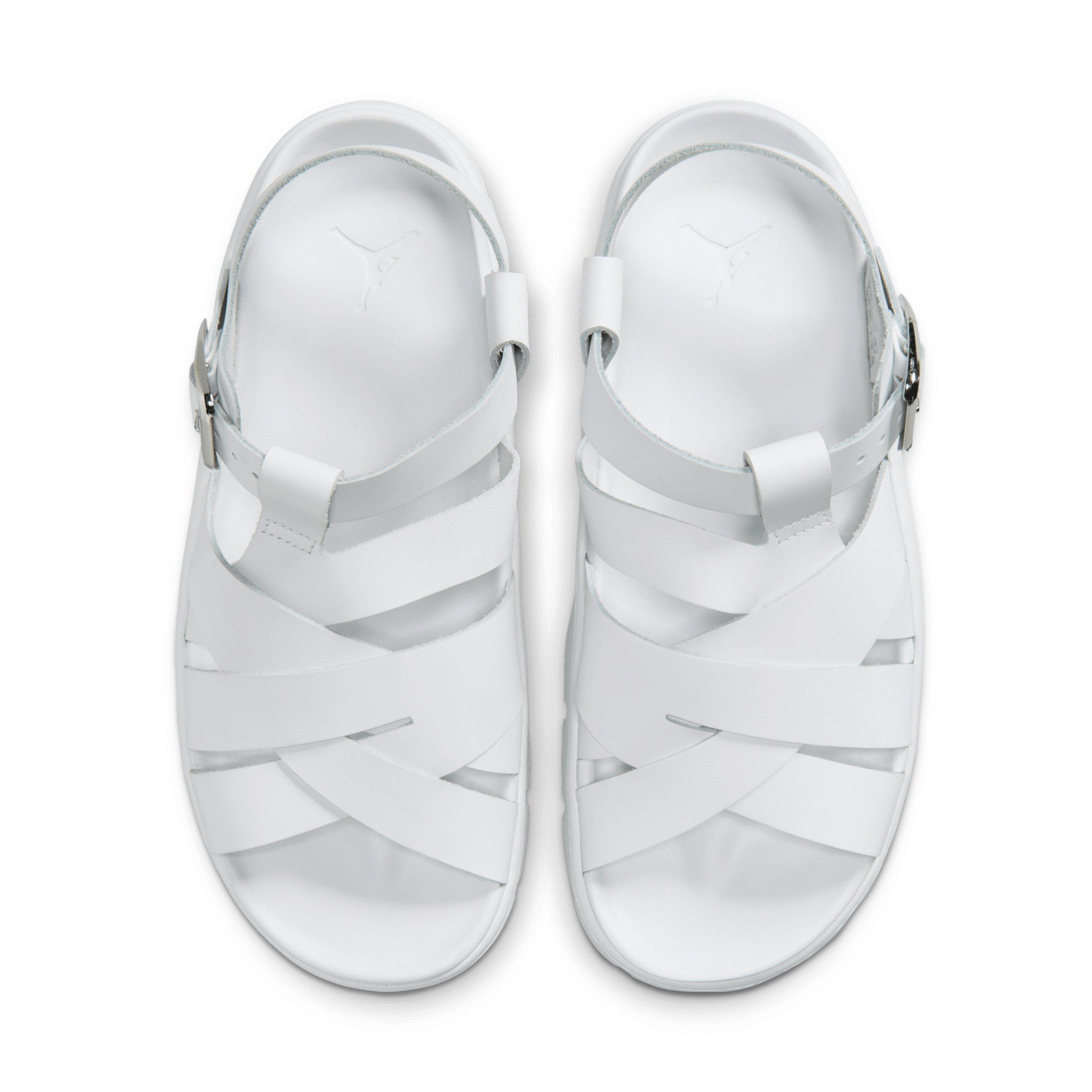 Jordan Willow "White/Metallic Silver" Women's Slide - WHITE/SILVER Thumbnail View 4