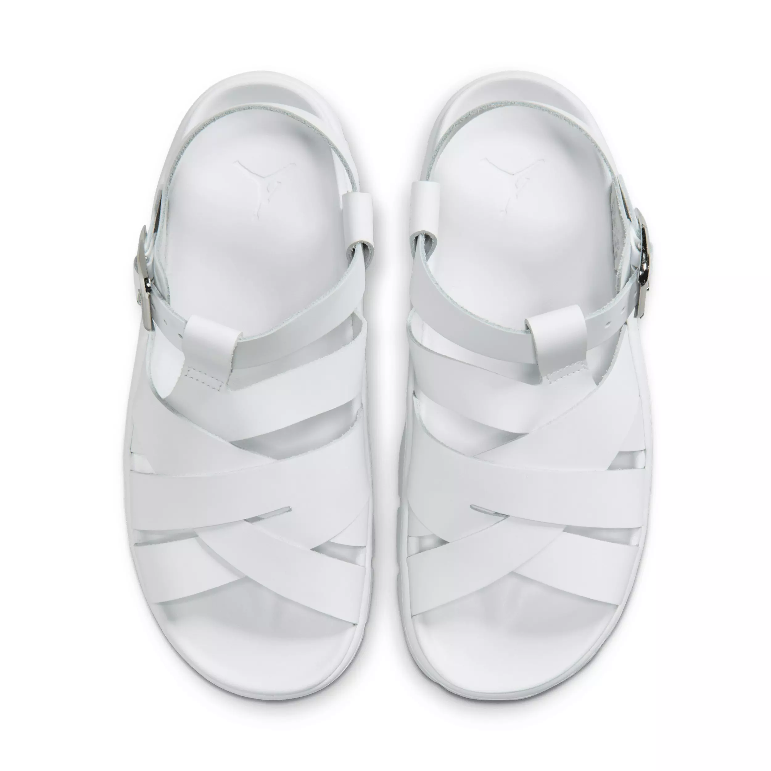 Jordan Willow "White/Metallic Silver" Women's Slide - WHITE/SILVER