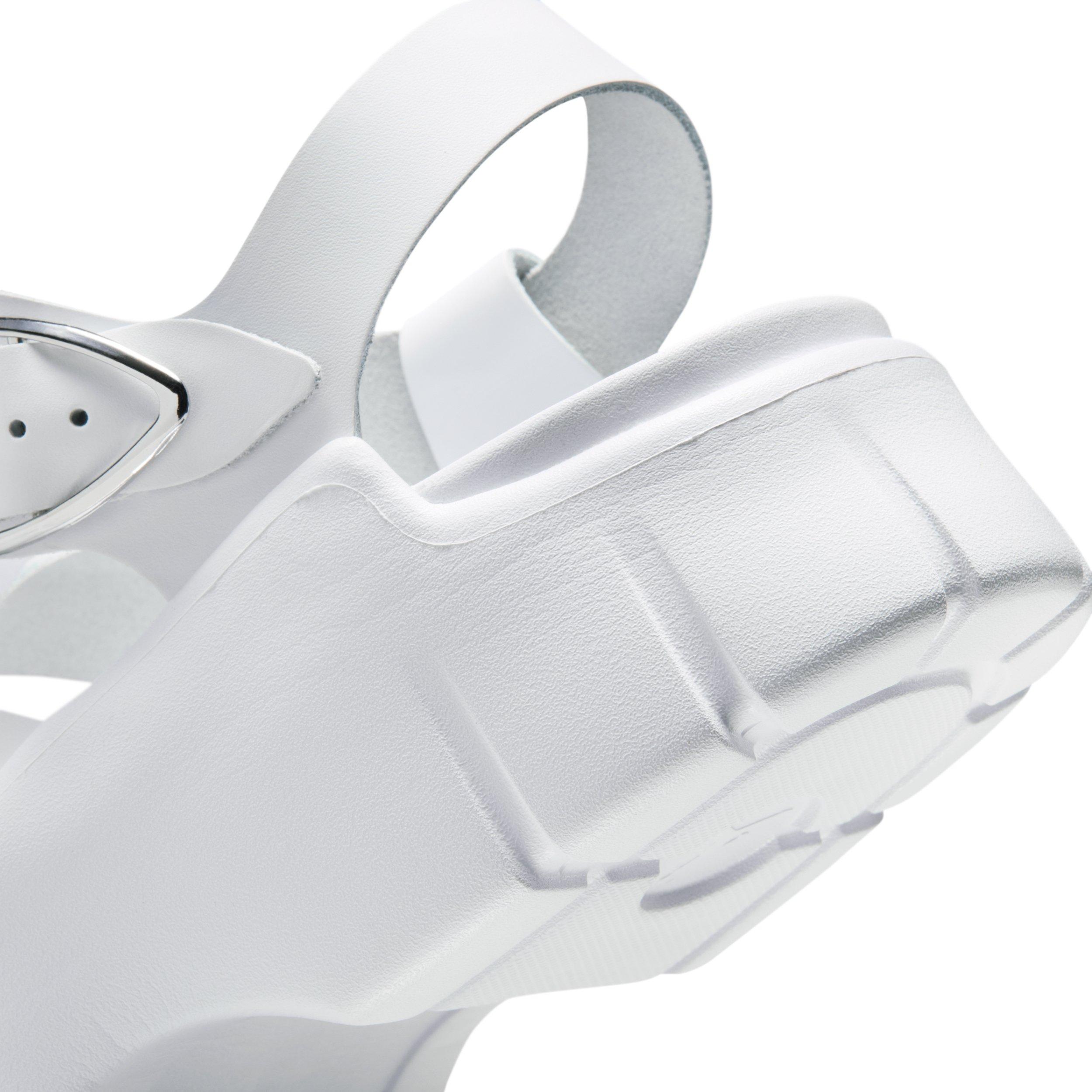 Jordan Willow "White/Metallic Silver" Women's Slide - WHITE/SILVER Thumbnail View 8
