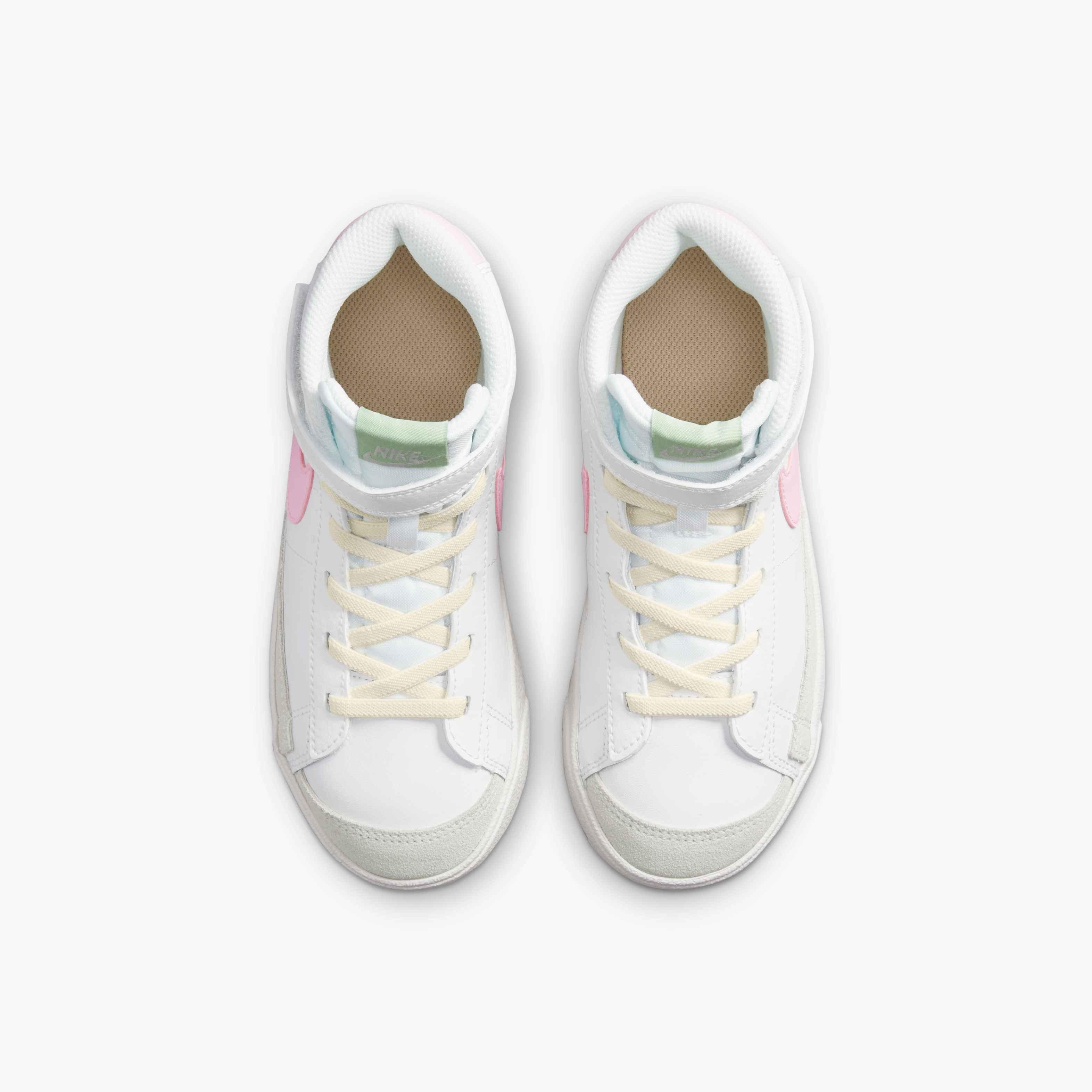 Nike Blazer Mid '77 Preschool Girls' "Summit White/Pink Foam" Shoe