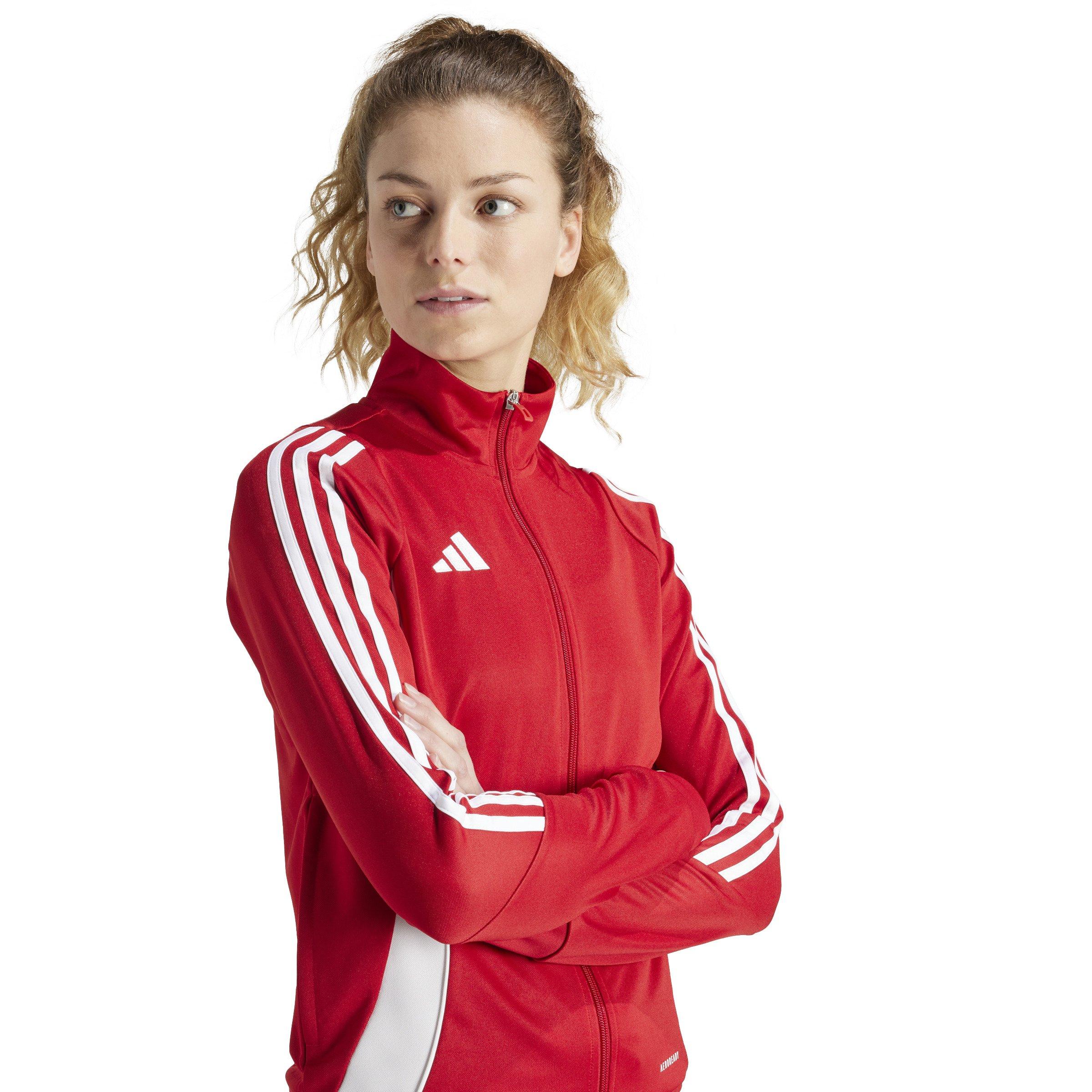 adidas Women's Tiro 24 Soccer Training Track Jacket -Red - RED Thumbnail View 4