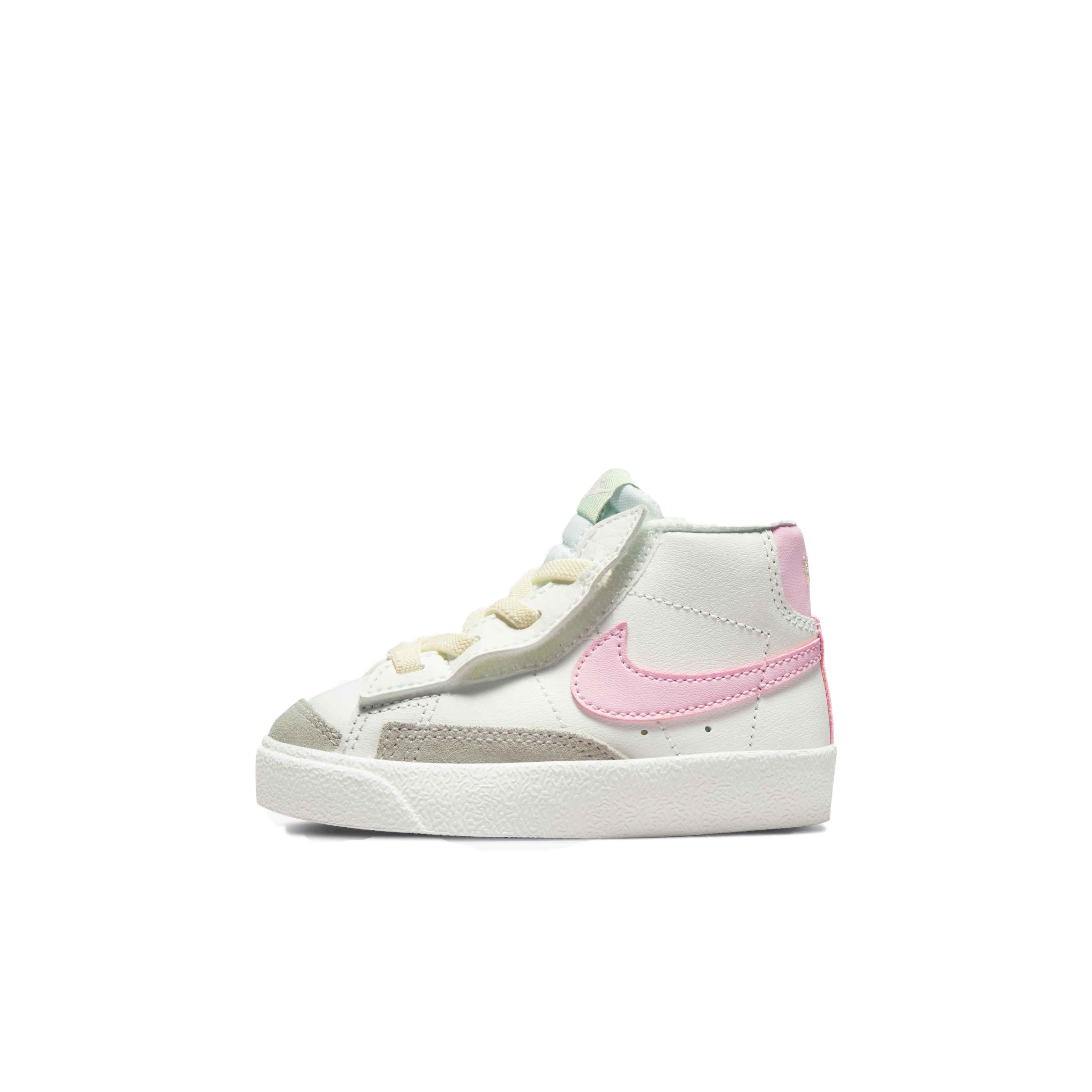 Nike Blazer Mid '77 Toddler Girls' "Summit White/Pink Foam" Shoe