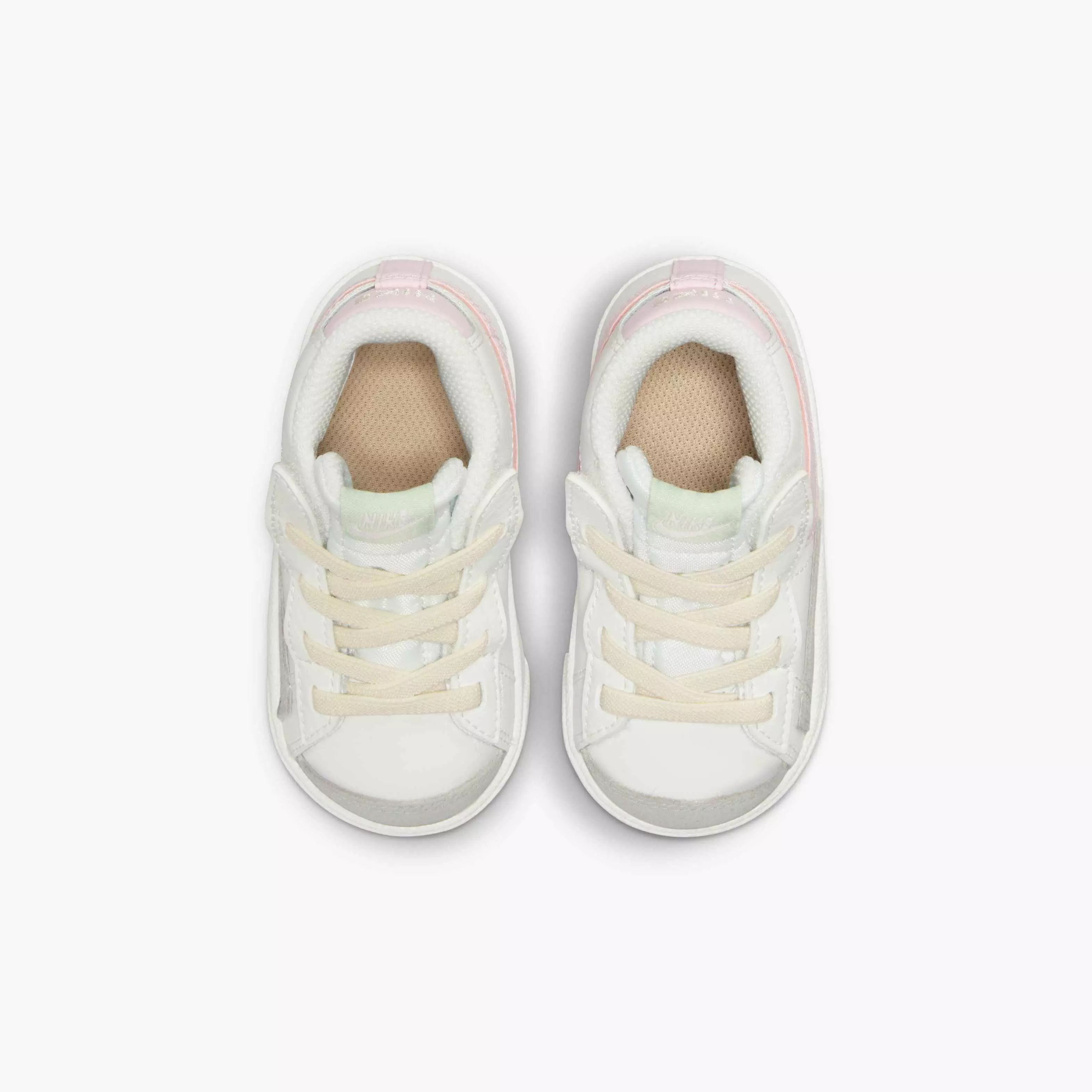 Nike Blazer Mid '77 "Summit White/Pink Foam" Toddler Girls' Shoe - WHITE