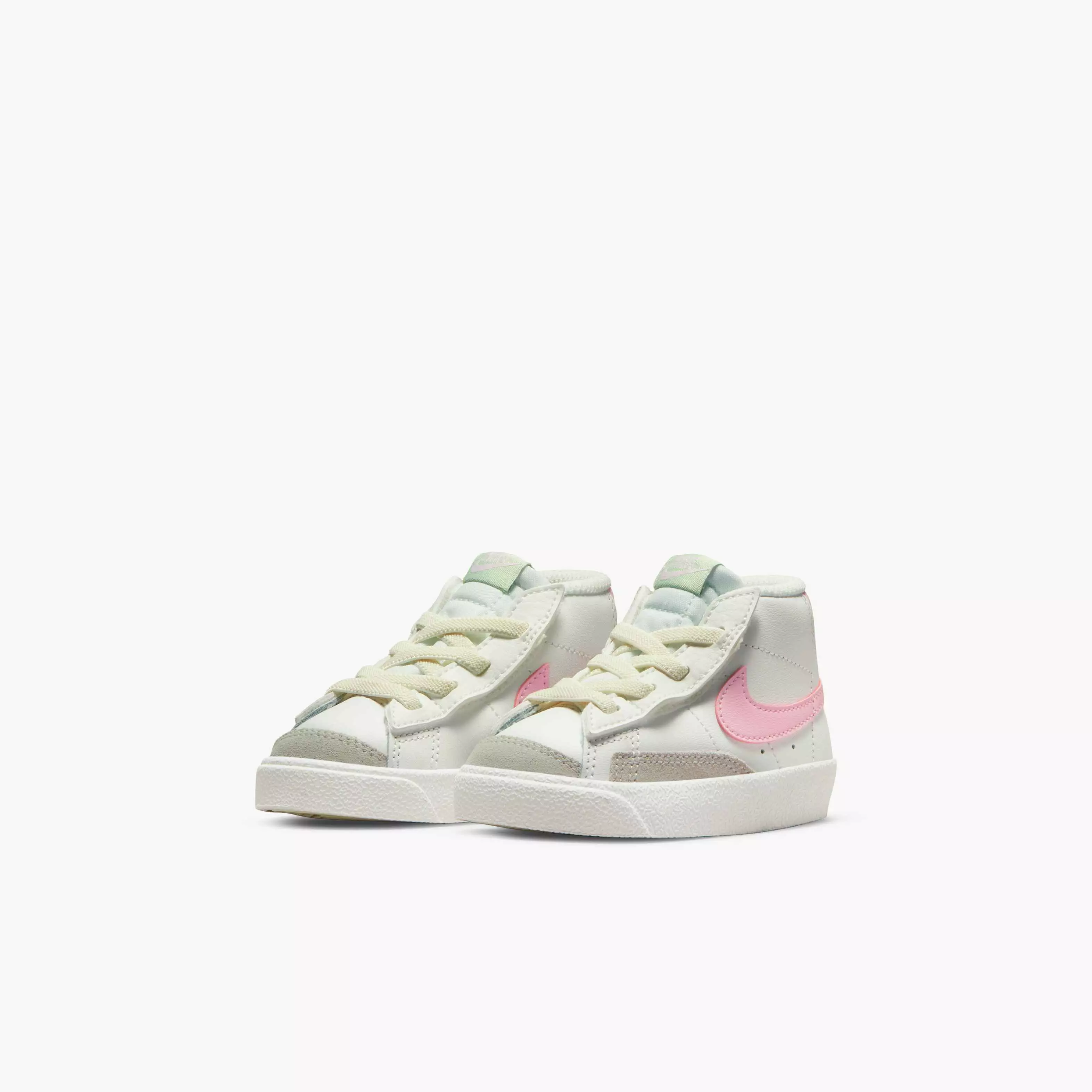 Nike Blazer Mid '77 "Summit White/Pink Foam" Toddler Girls' Shoe - WHITE