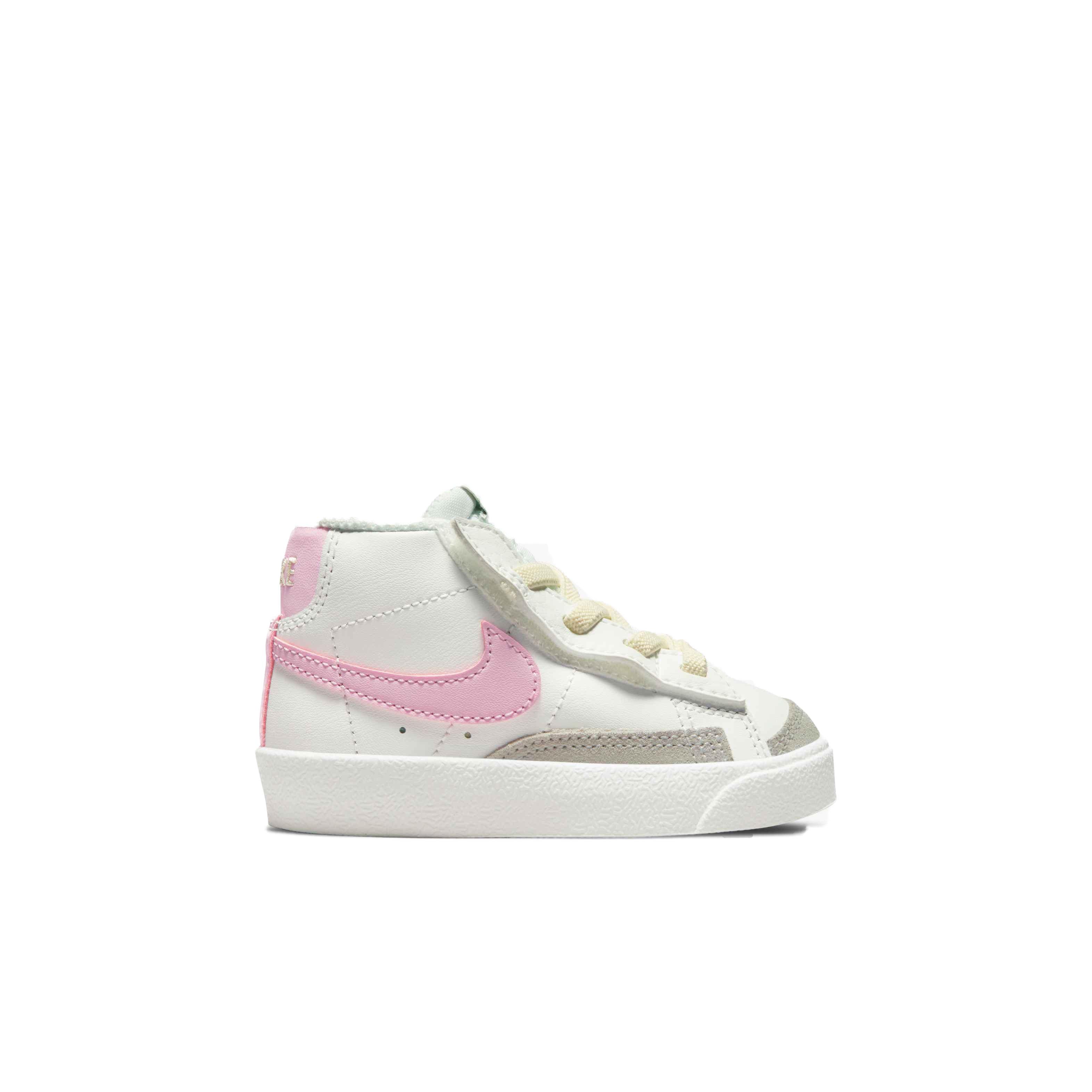 Nike Blazer Mid '77 "Summit White/Pink Foam" Toddler Girls' Shoe