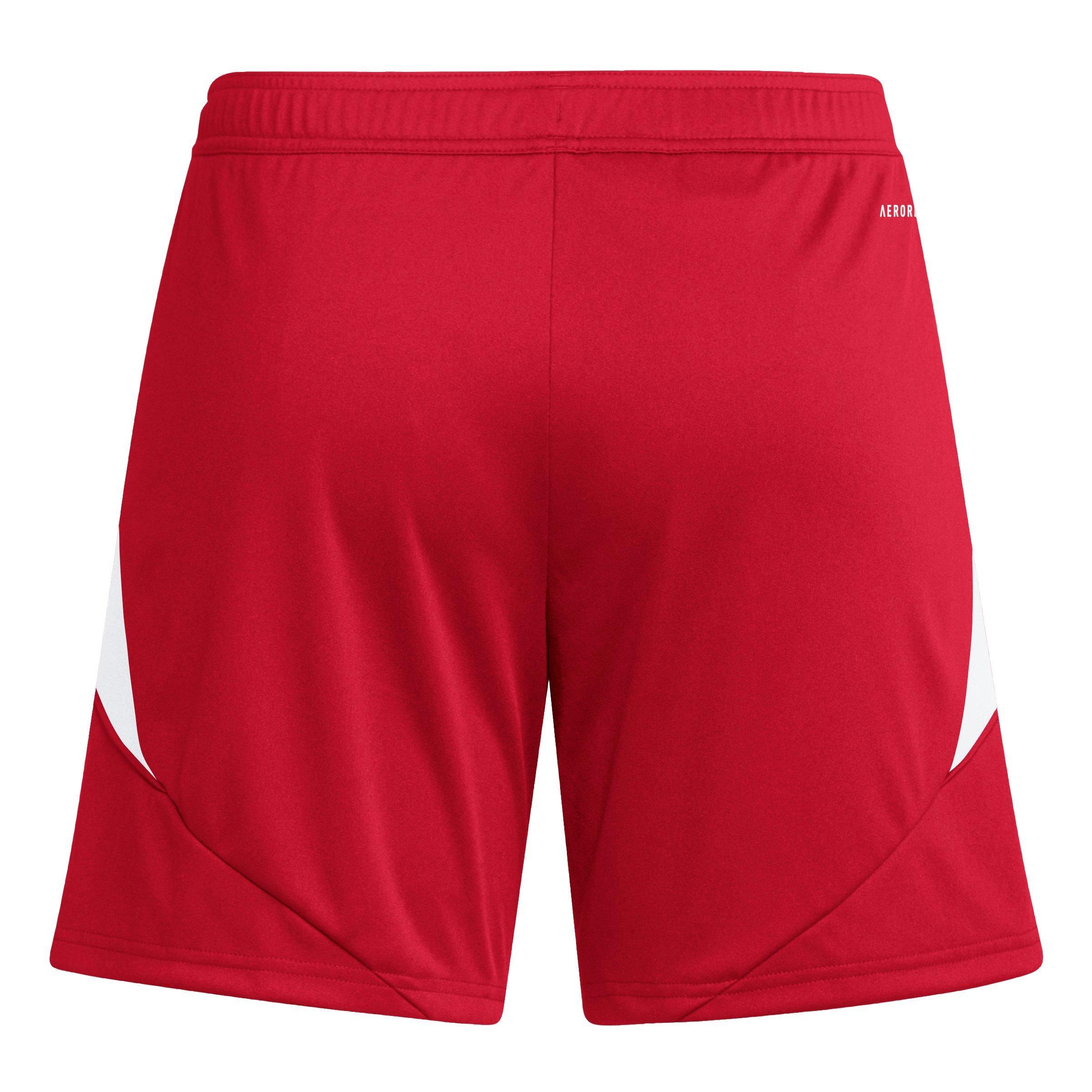 adidas Women's Tiro24 AEROREADY 1/4 Soccer Shorts -Red - RED Thumbnail View 8