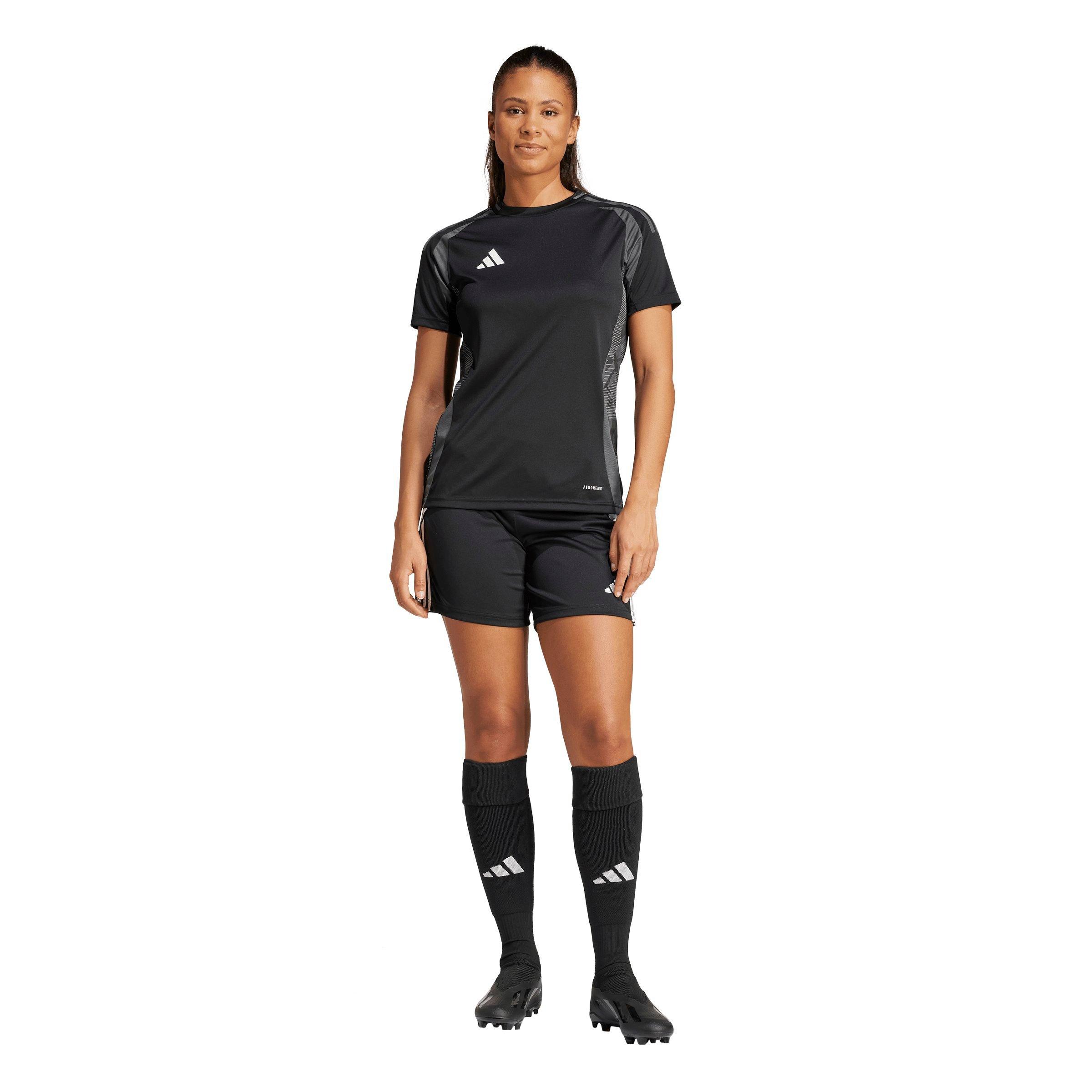 adidas Women's Tiro24 AEROREADY 1/4 Soccer Shorts - Black - BLACK Thumbnail View 6