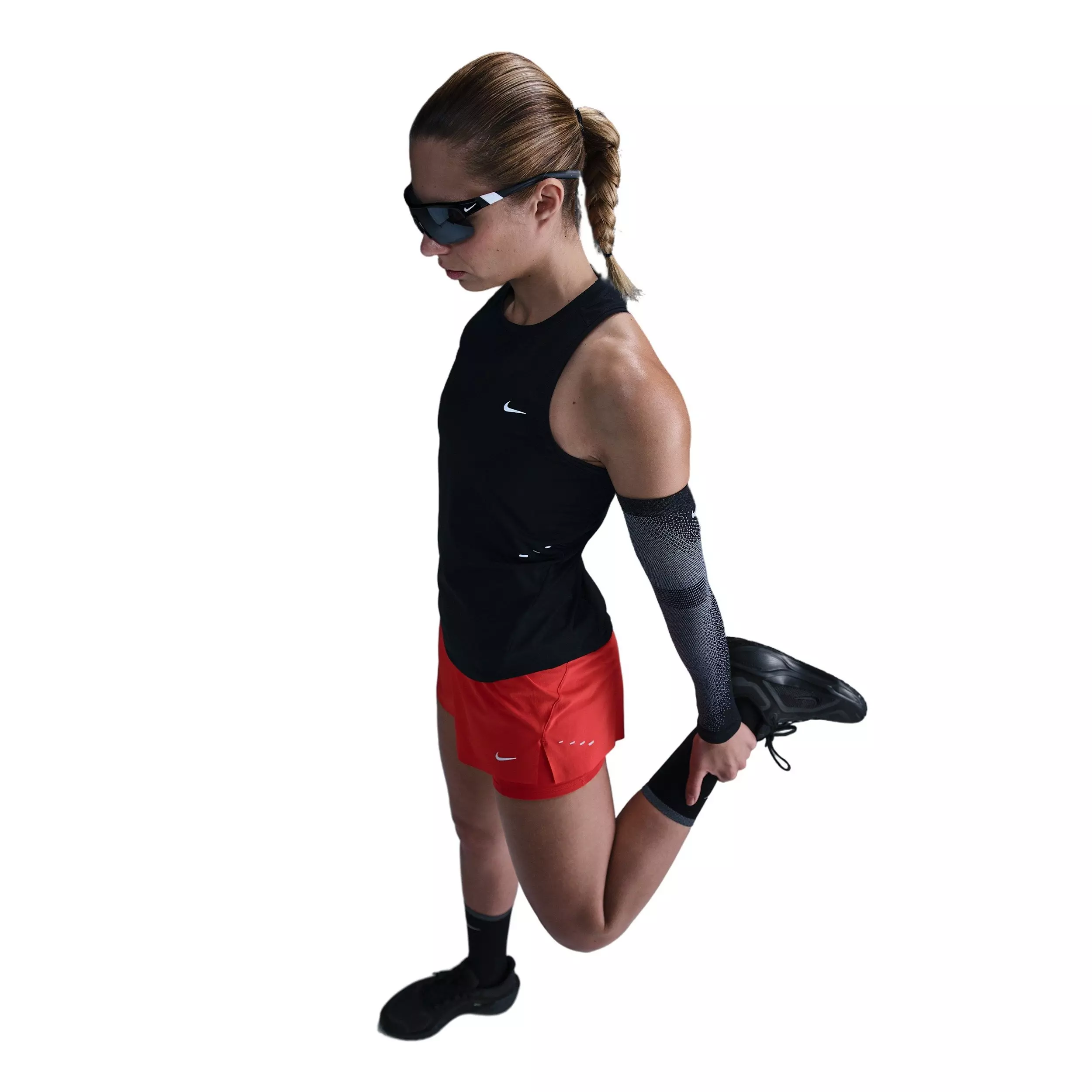 Nike Women's Swift Dri-FIT Running Tank Top  - Black - BLACK