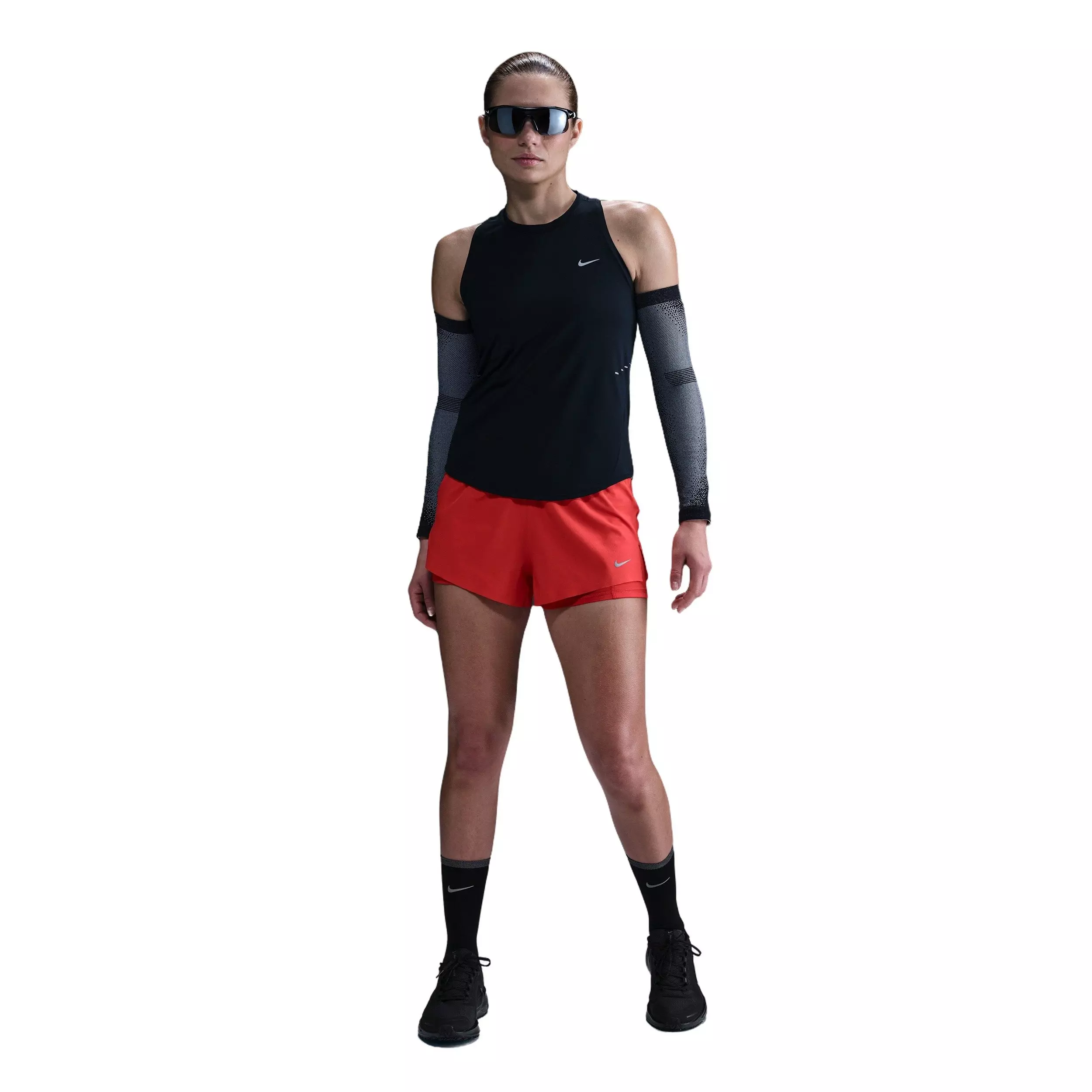 Nike Women's Swift Dri-FIT Running Tank Top  - Black - BLACK