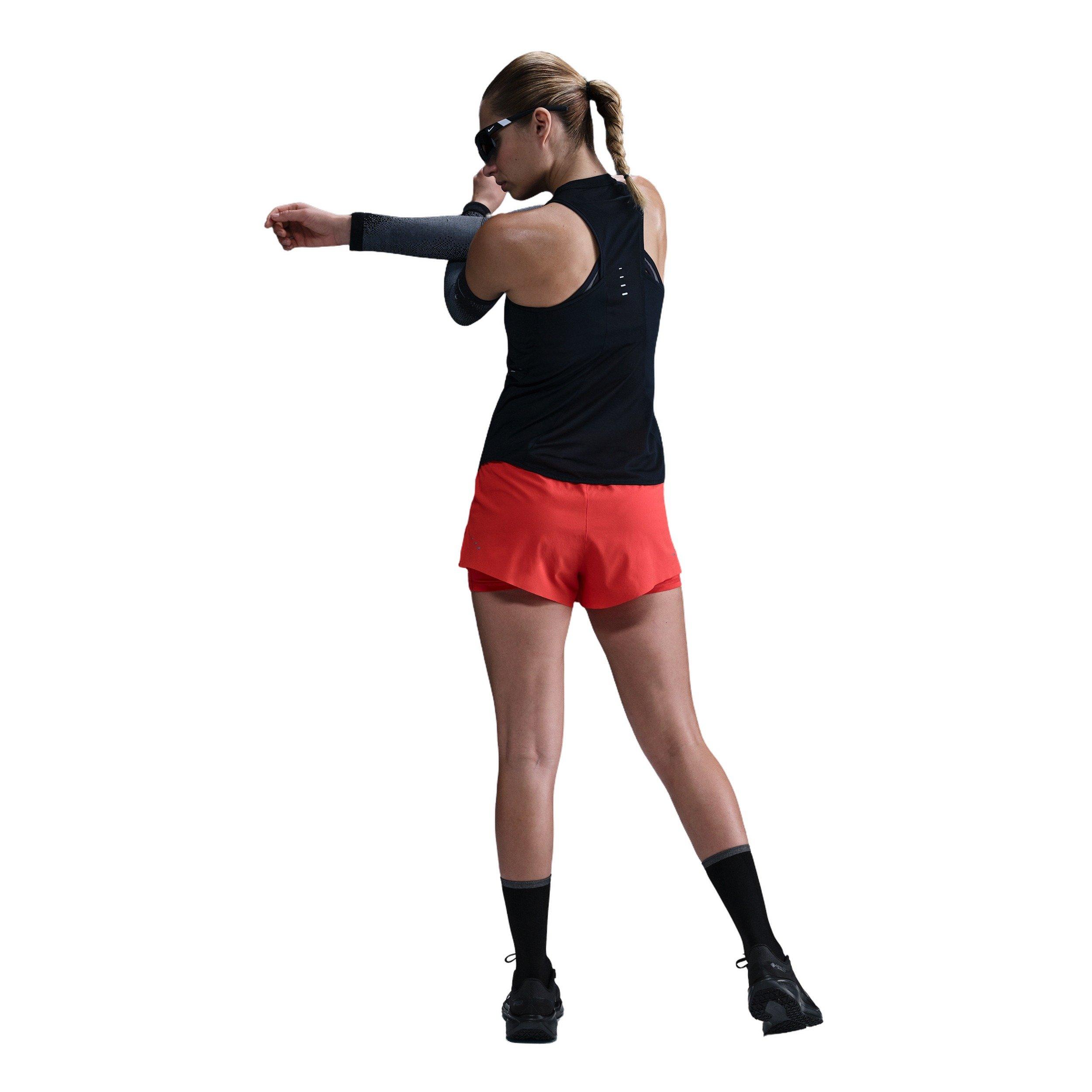 Nike Women's Swift Dri-FIT Running Tank Top  - Black - BLACK Thumbnail View 5