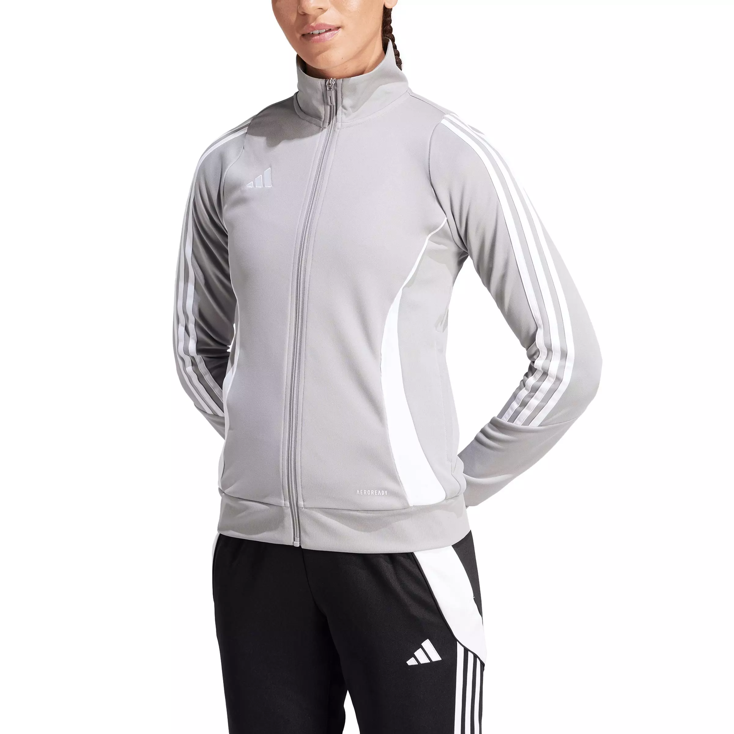 adidas Women's Tiro 24 Soccer Training Track Jacket -Grey - GREY