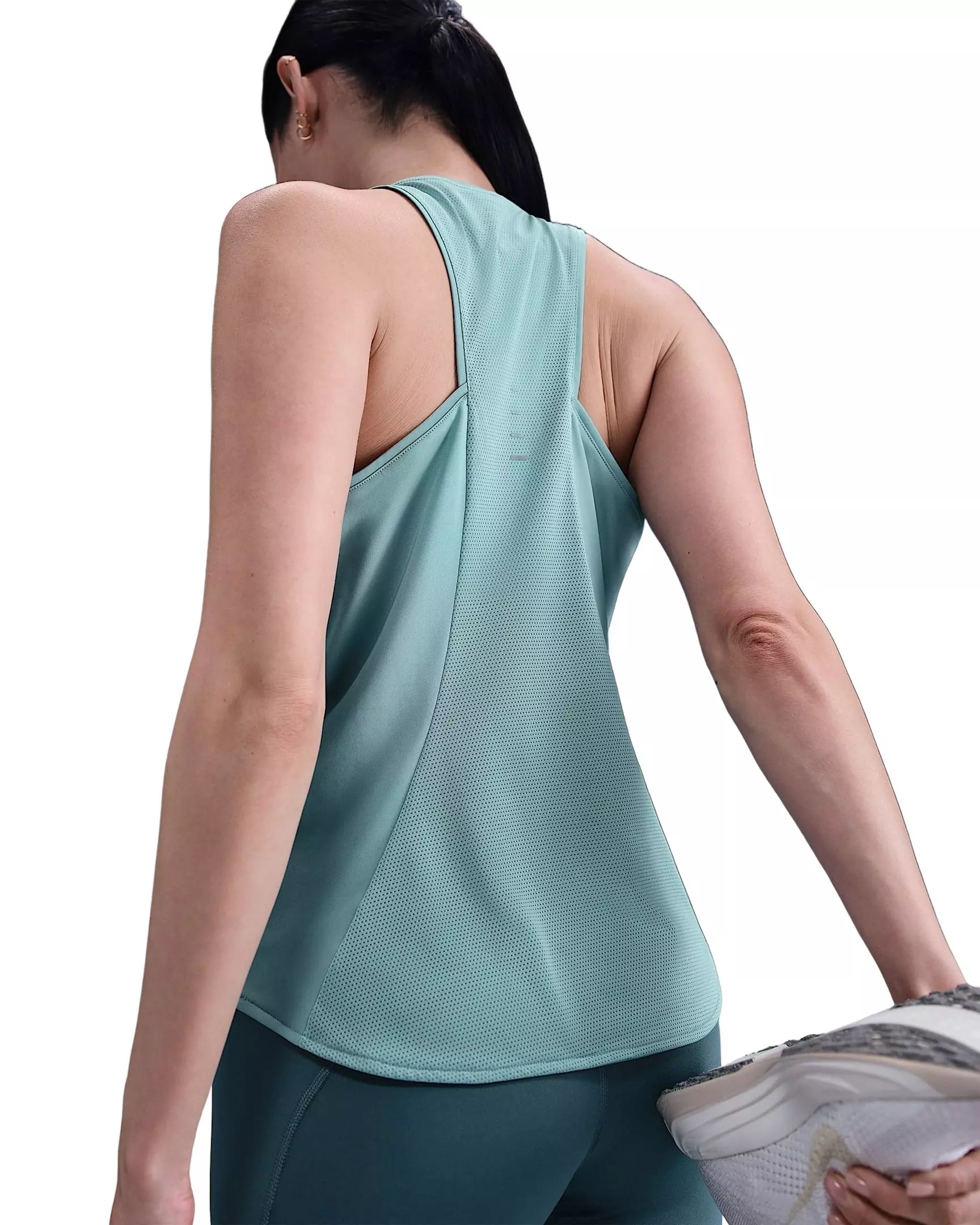 Nike Women's Swift Dri-FIT Running Tank Top - Green - GREEN