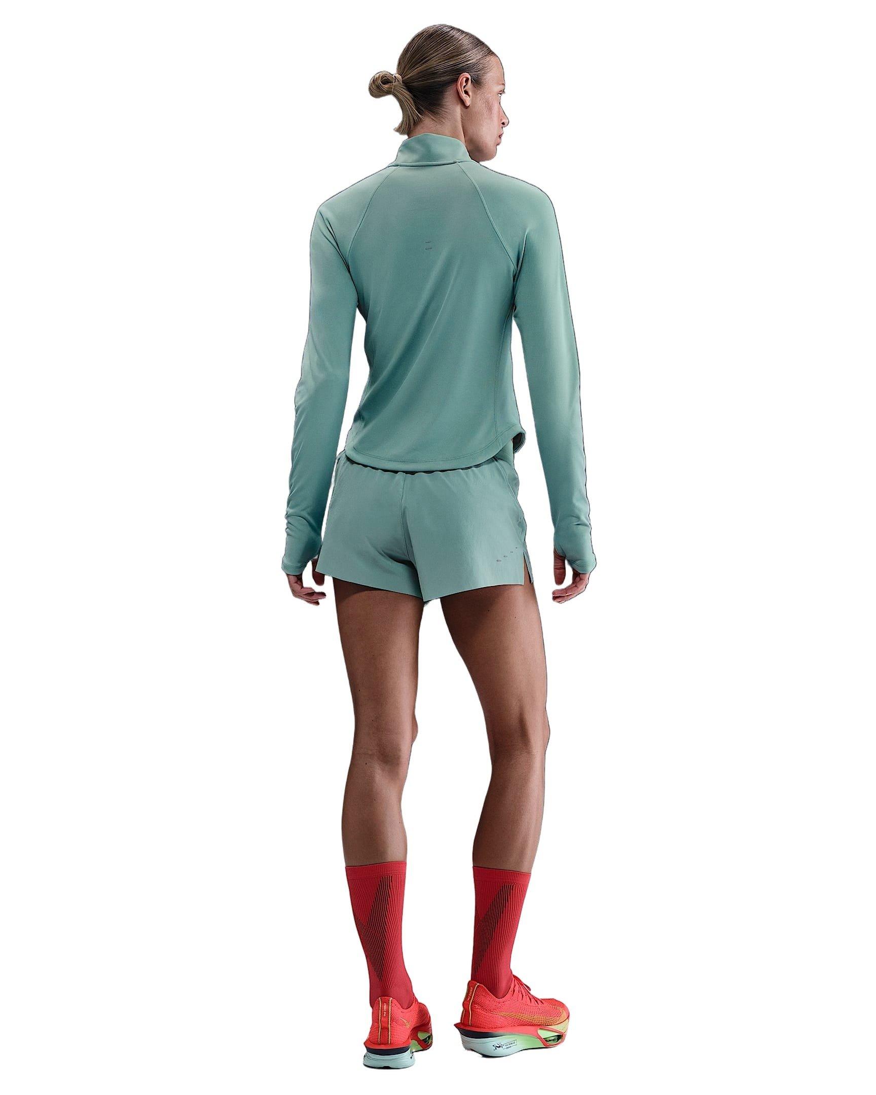 Nike Women's Swift Dri-FIT Mid-Rise 2.5" Brief-Lined Running Shorts - Green - GREEN Thumbnail View 5