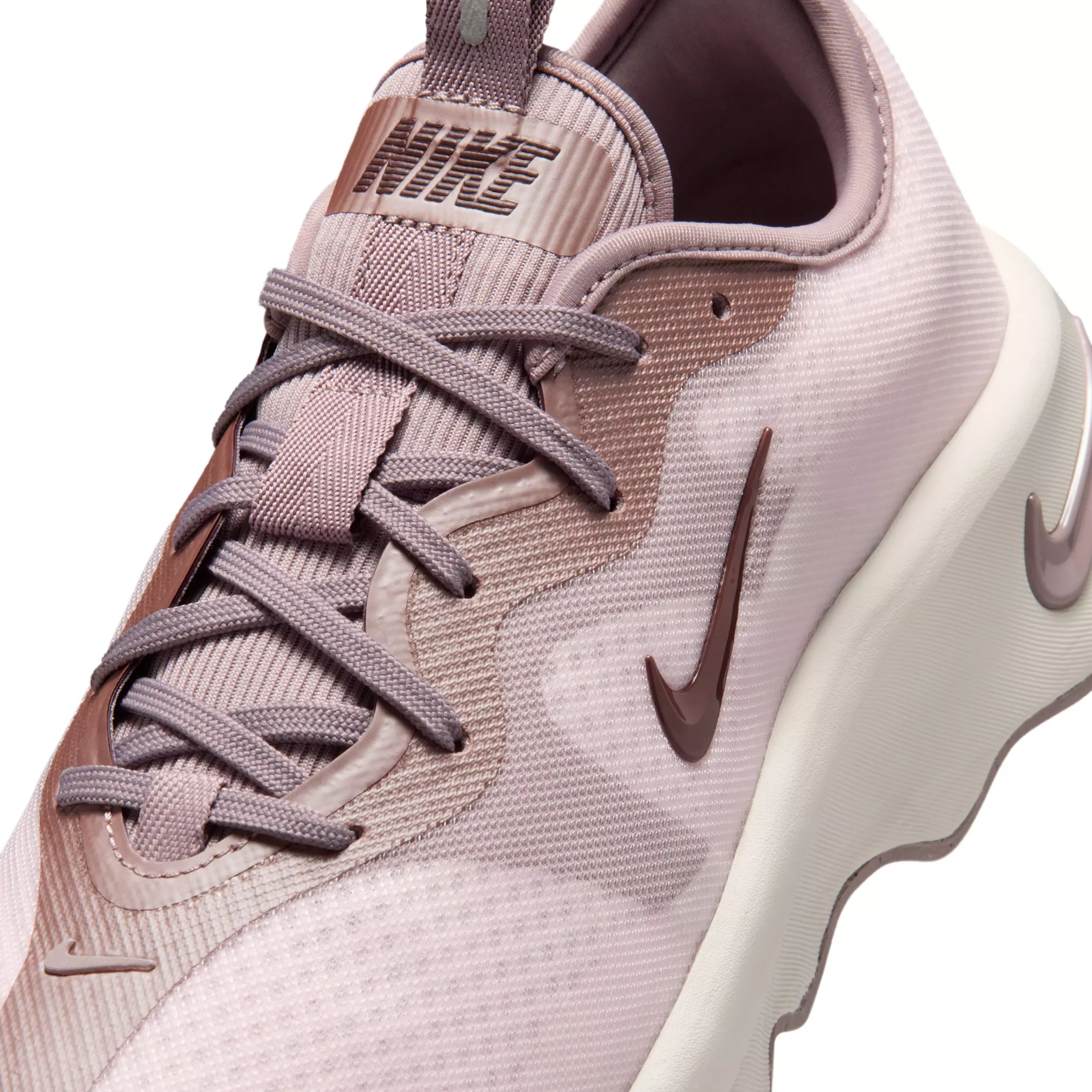 Nike Motiva 2 "Pearl Pink/Light Violet Ore/Light Orewood Brown/Tattoo" Women's Walking Shoe - PINK/LT VIOLET/LT BROWN/TATTOO