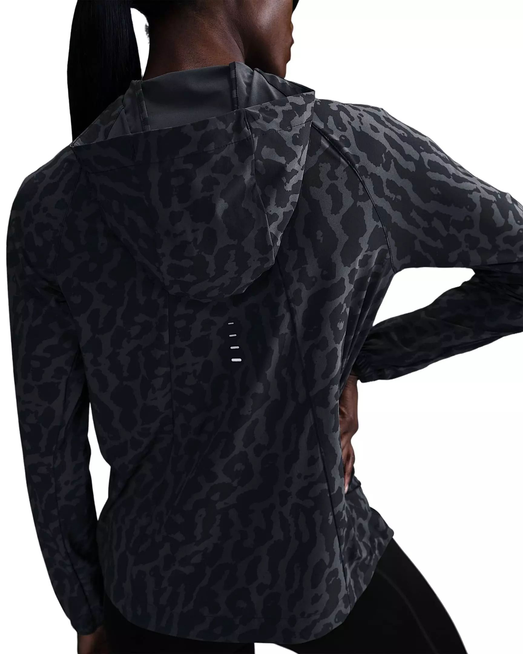 Nike Women's Swift Dri-FIT Packable Running Jacket - Black - BLACK