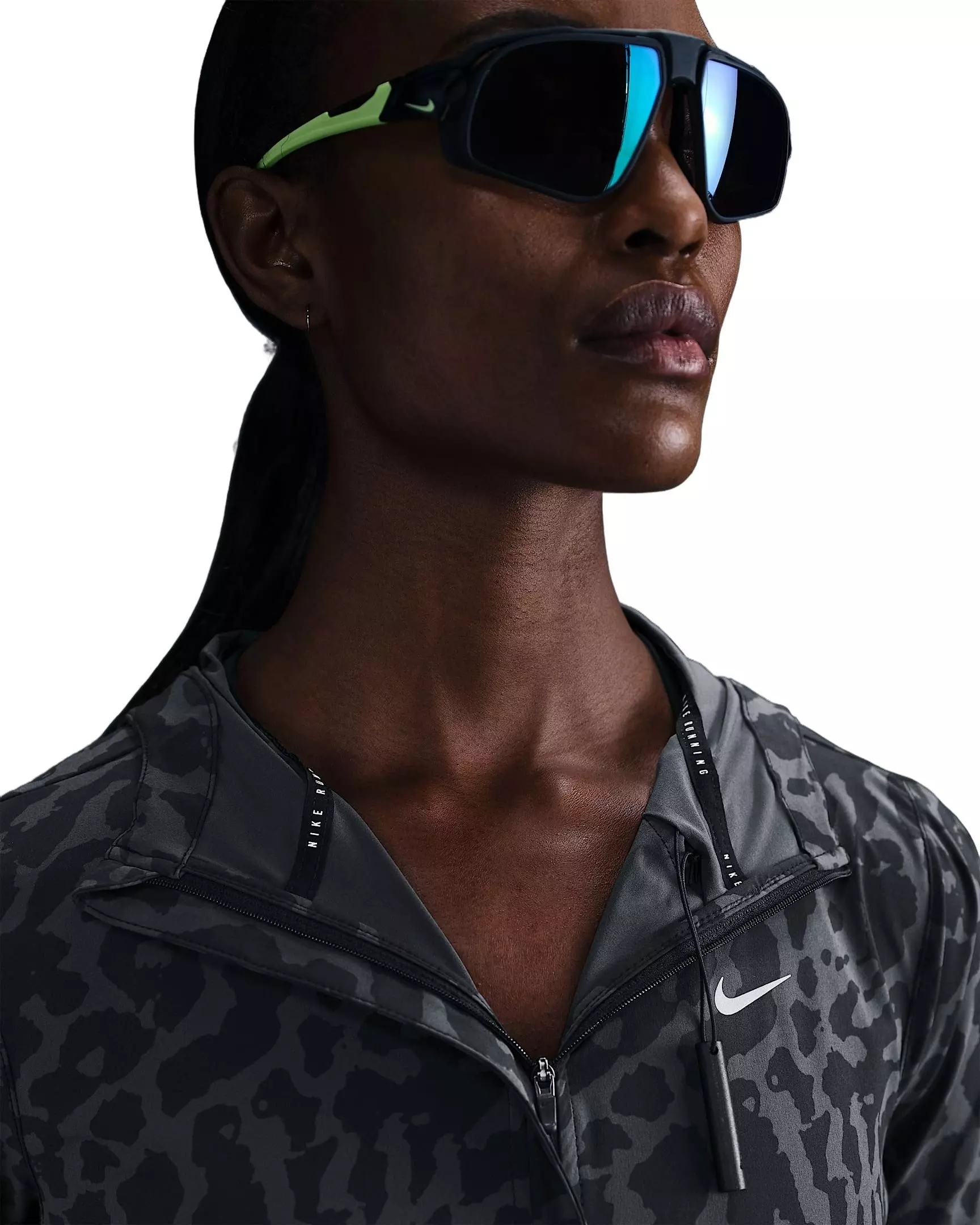 Nike Women's Swift Dri-FIT Packable Running Jacket - Black - BLACK