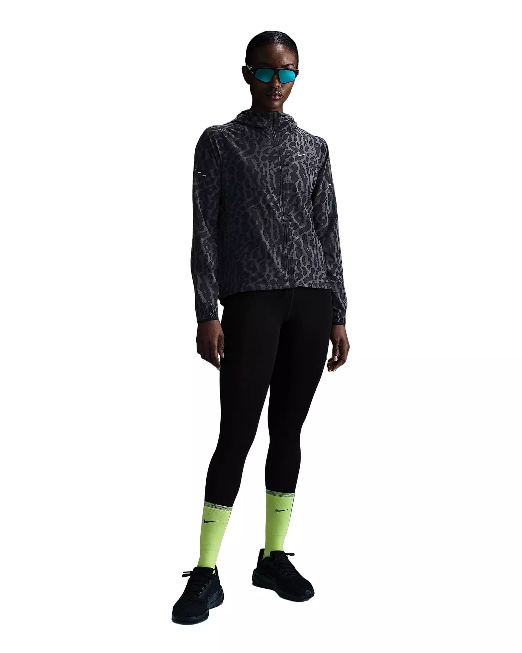 Nike Women's Swift Dri-FIT Packable Running Jacket - Black - BLACK