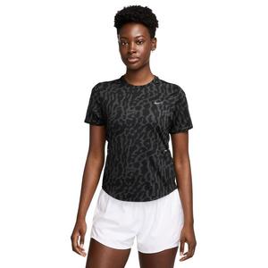Nike Women's Swift Novelty Dri-FIT Short-Sleeve Top -Black
