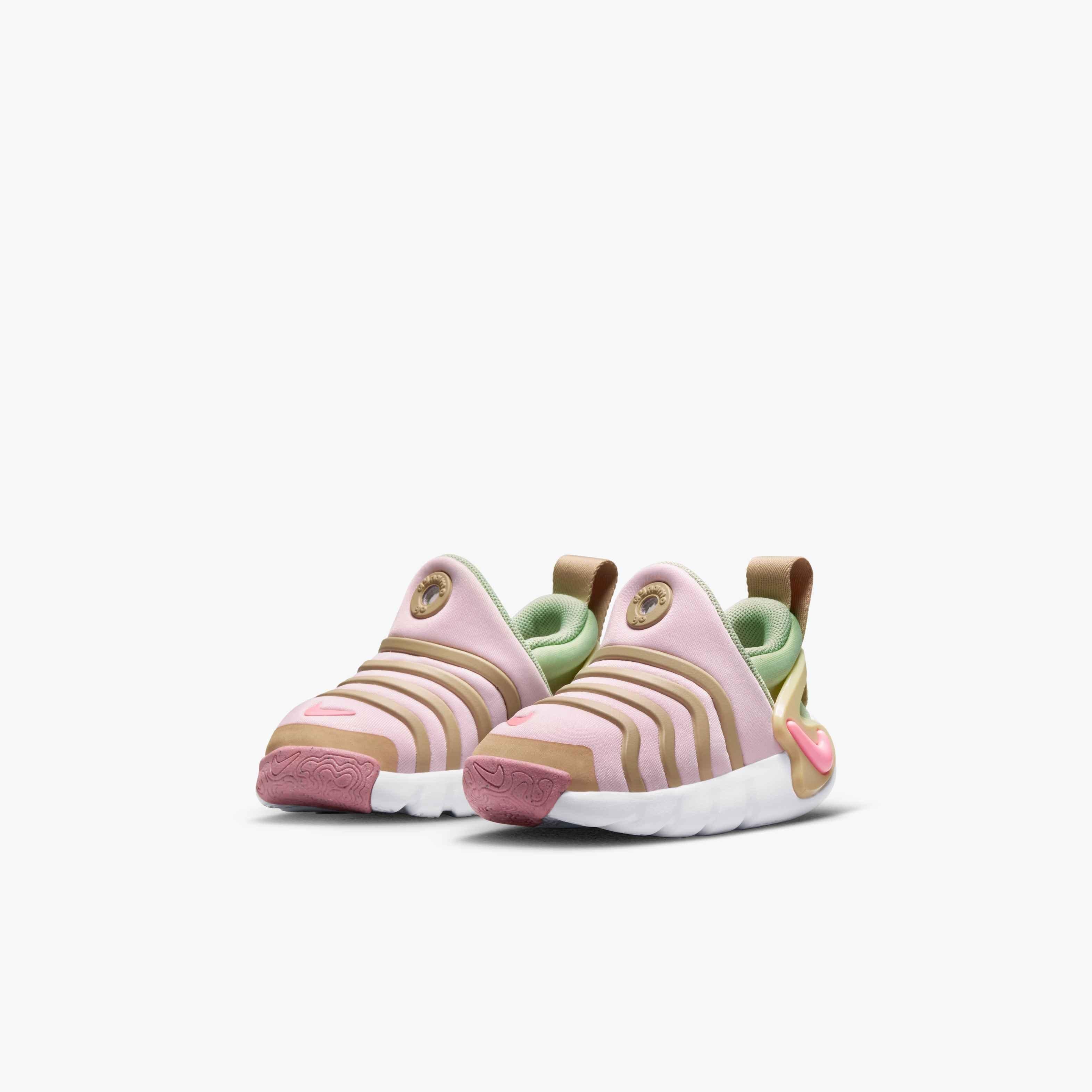 Nike Dynamo Go Toddler Girls' "Pink Foam/Sesame/Honeydew" Shoe