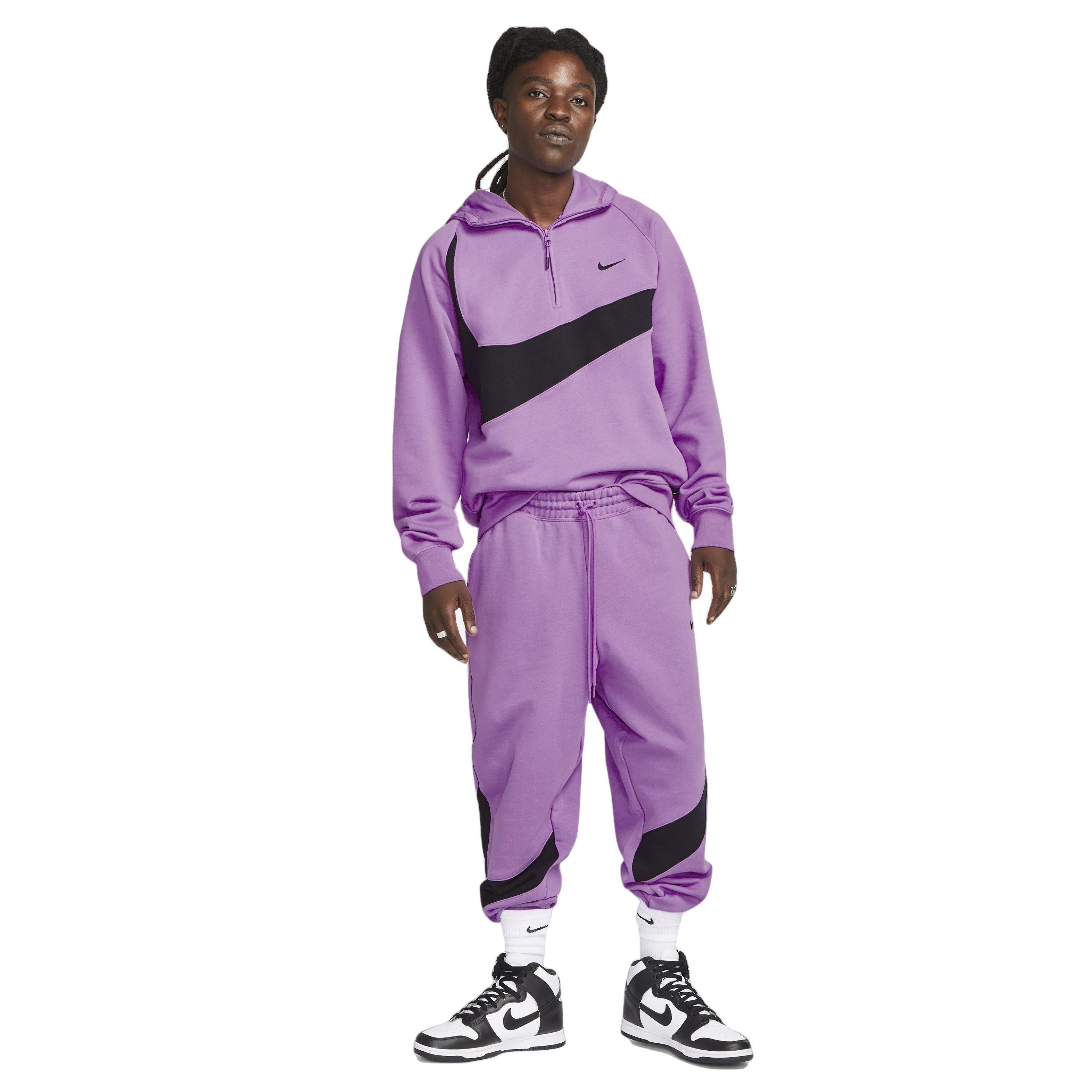 Nike purple 2024 tracksuit mens