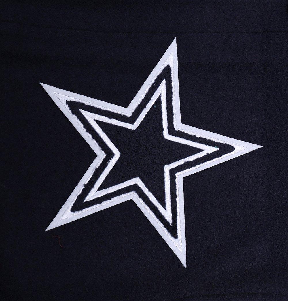 Pro Standard Men's NFL Dallas Cowboys Old English Rib Wool Varsity Jacket -Navy/White - NAVY/WHITE Thumbnail View 5