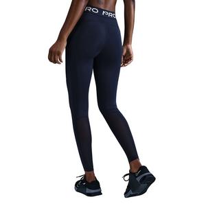Nike Women's Pro Mid-Rise Mesh-Paneled Leggings -Navy