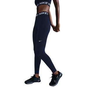 Nike Women's Pro Mid-Rise Mesh-Paneled Leggings -Navy