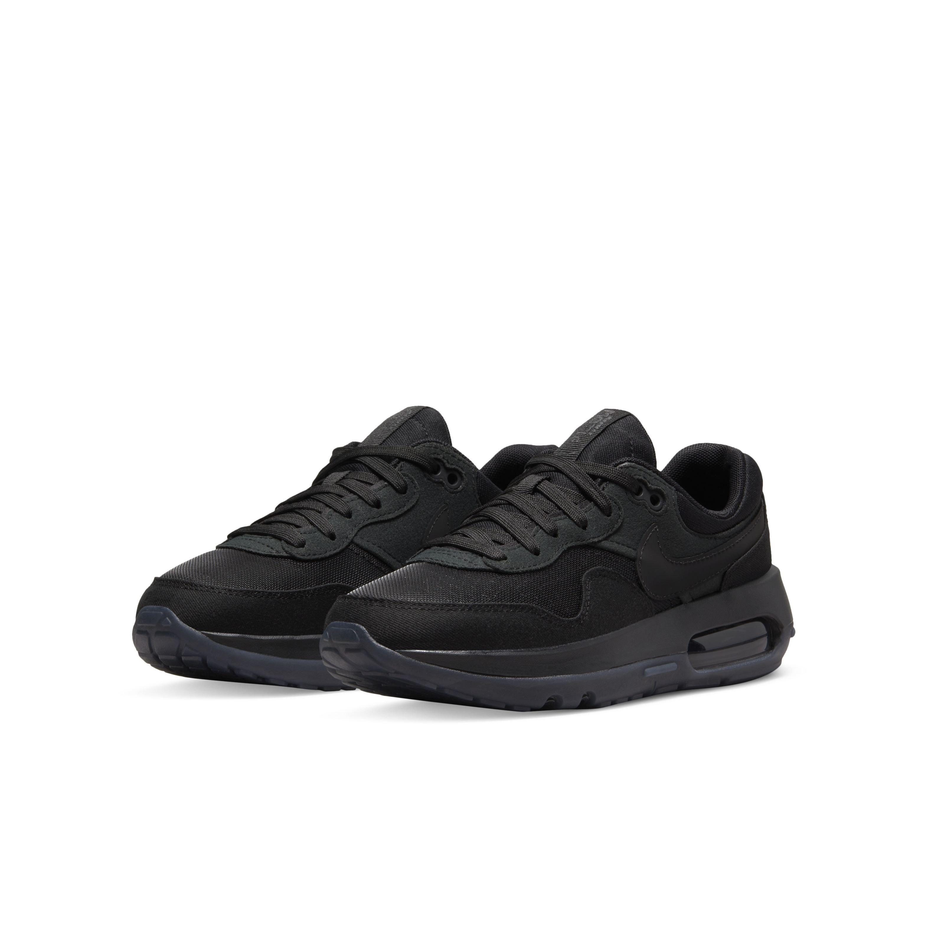 Nike Air Max Motif "Black/Black/Anthracite" Grade School Boys' Shoe - BLACK Thumbnail View 3
