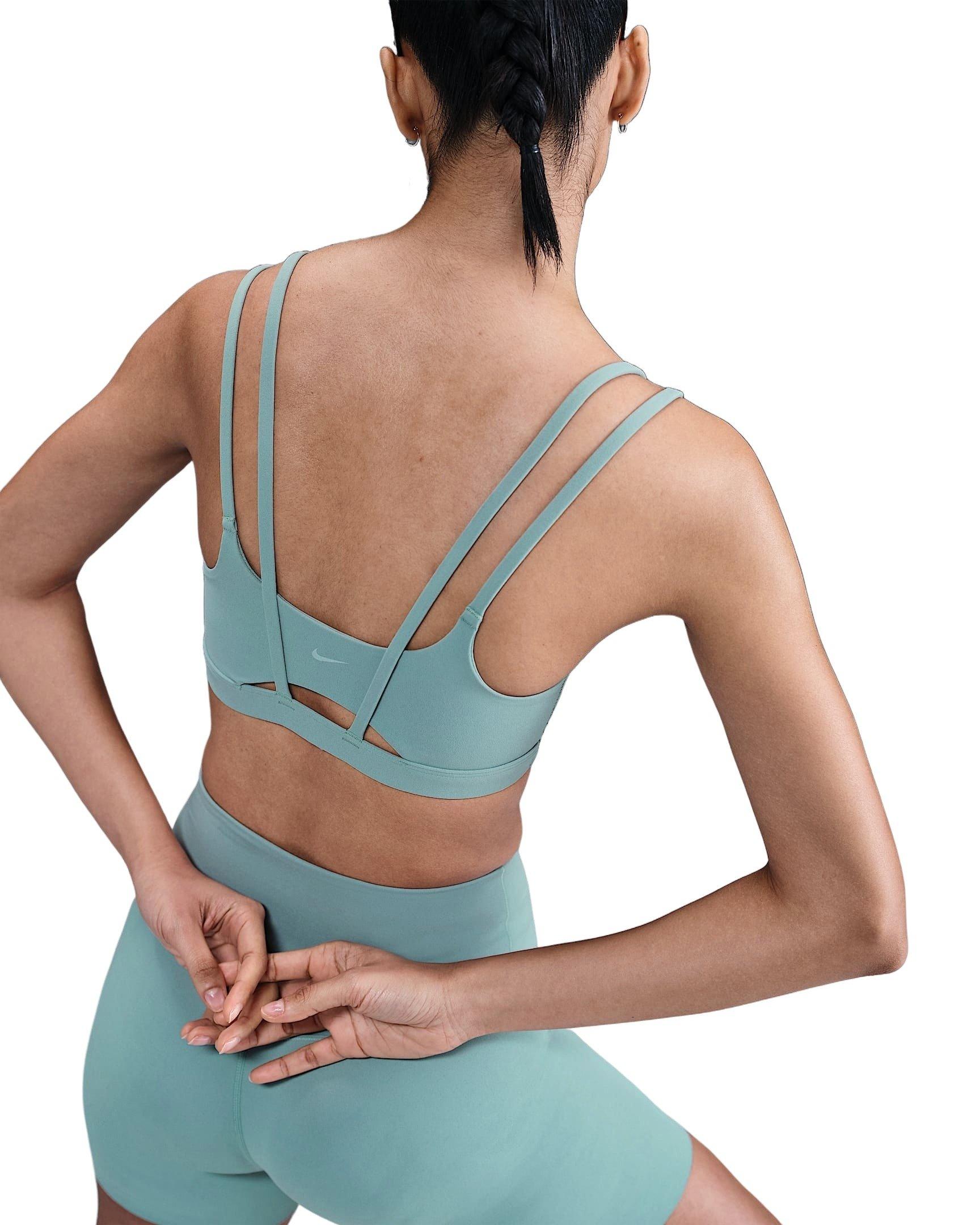 Nike Women's Zenvy Strappy Light-Support Padded Sports Bra -Green - GREEN Thumbnail View 2