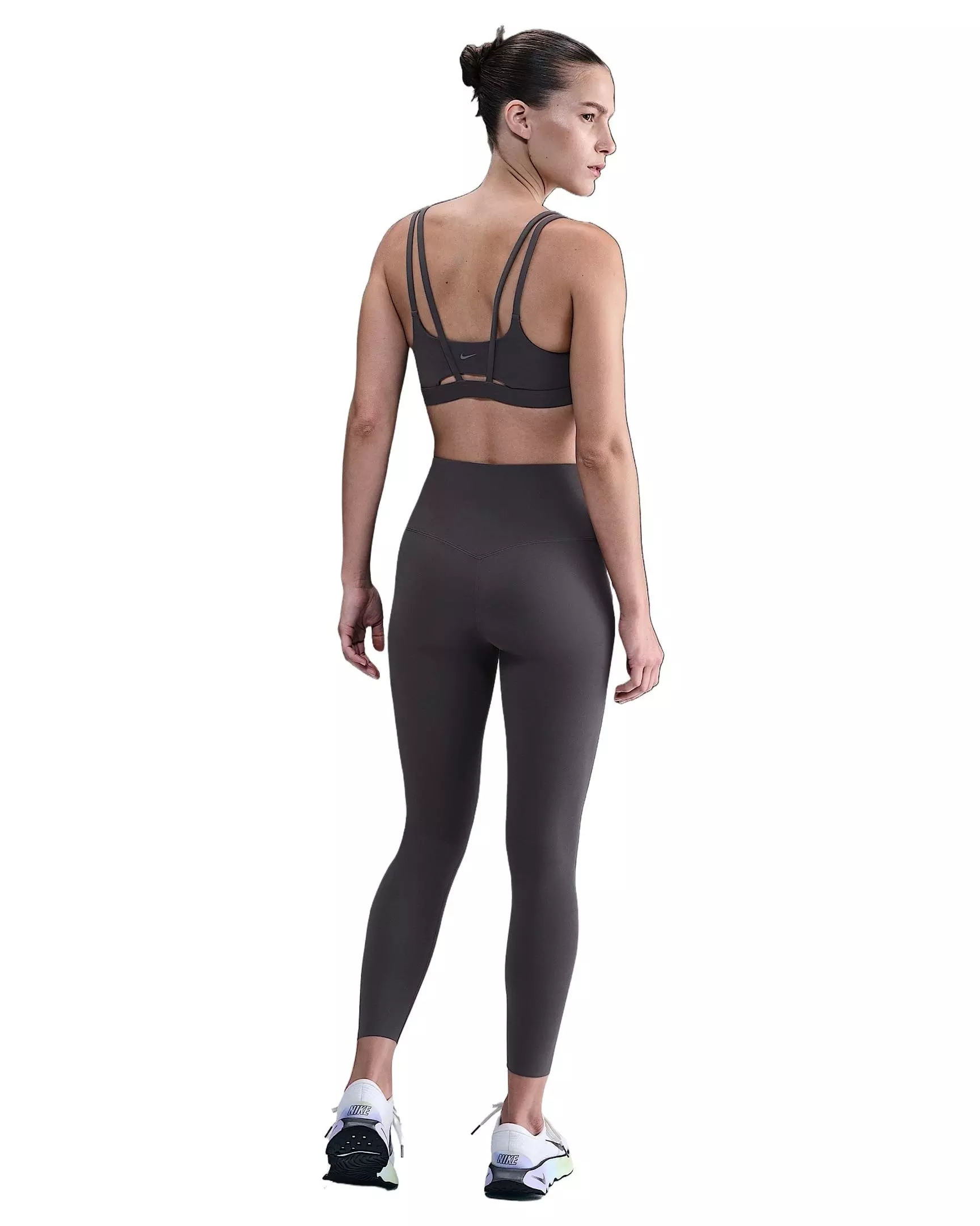 Nike Women's Zenvy Strappy Light-Support Padded Sports Bra -Grey - GREY