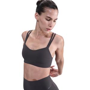 Nike Women's Zenvy Strappy Light-Support Padded Sports Bra -Grey