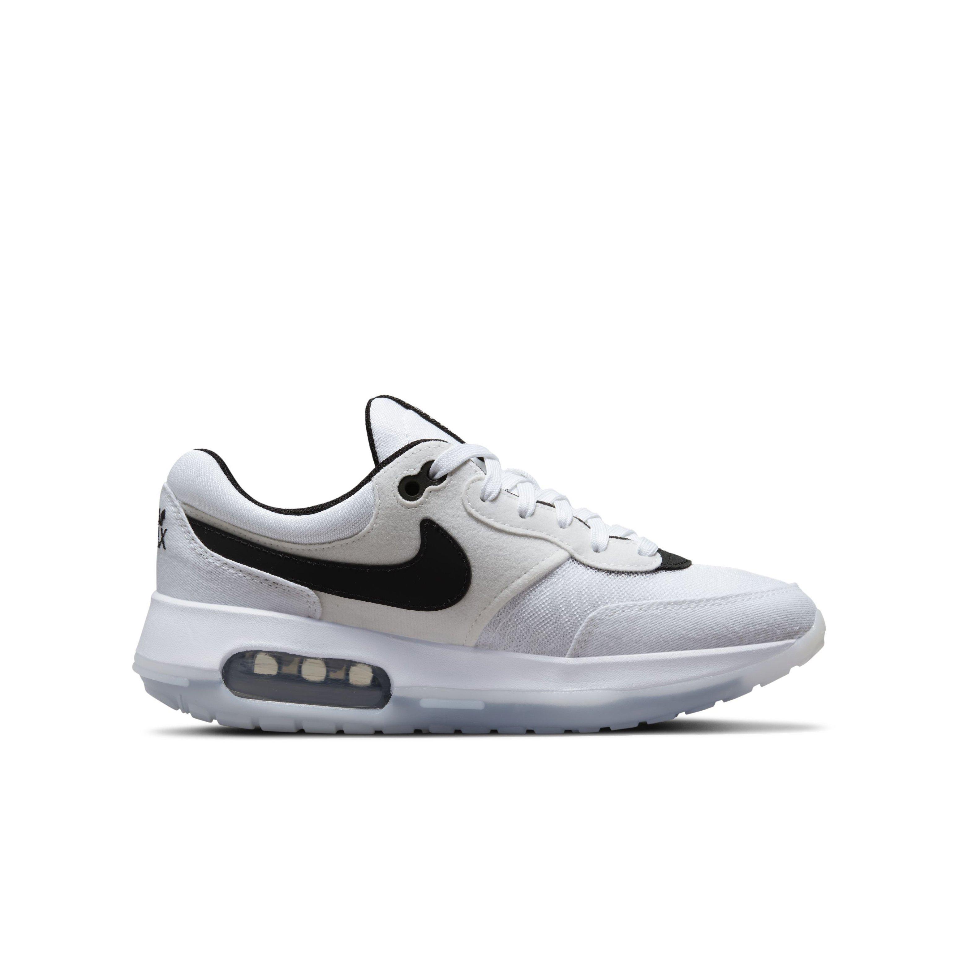 Nike Air Max Motif "White/Black/White" Grade School Boys' Shoe - WHITE Thumbnail View 1