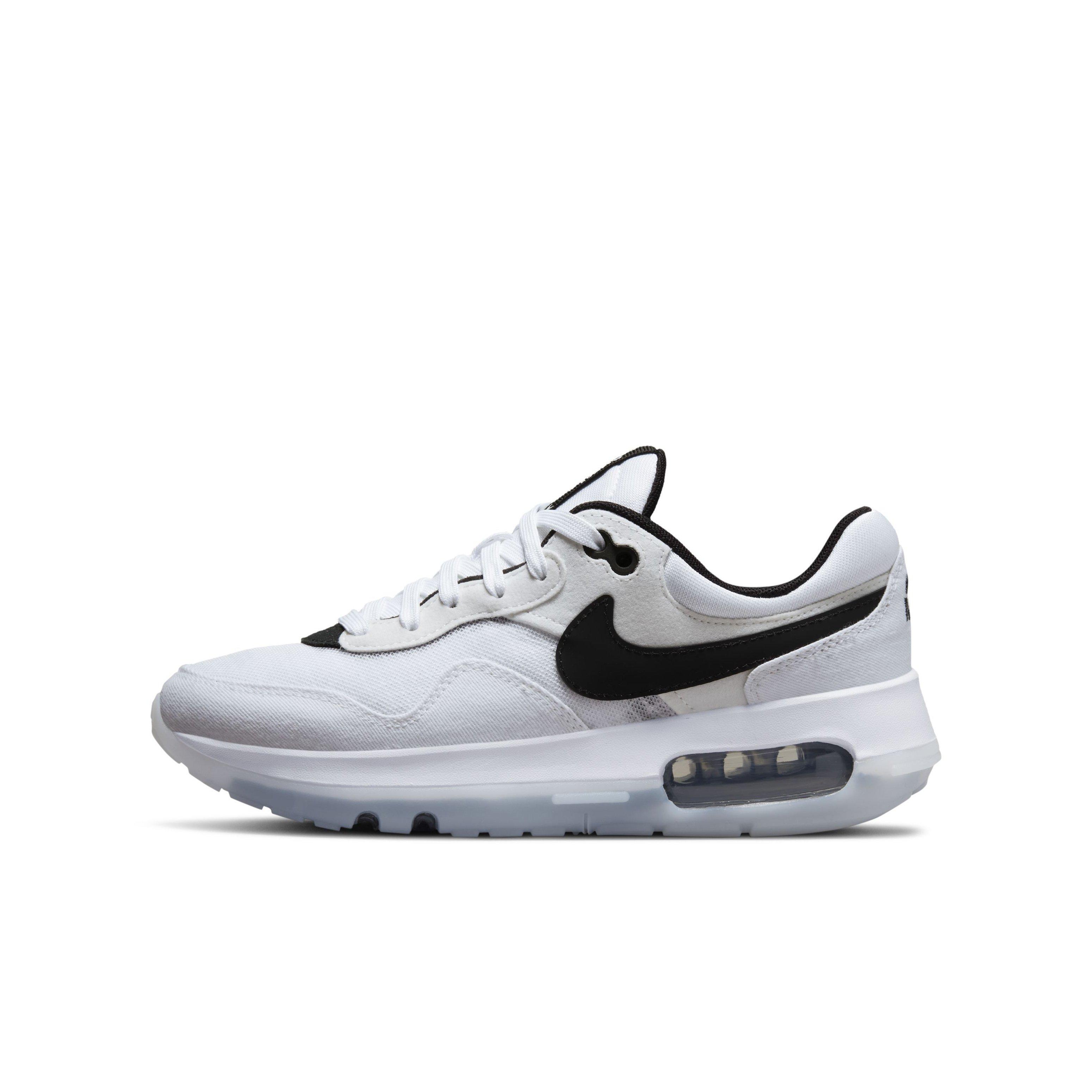 Nike Air Max Motif "White/Black/White" Grade School Boys' Shoe - WHITE Thumbnail View 2