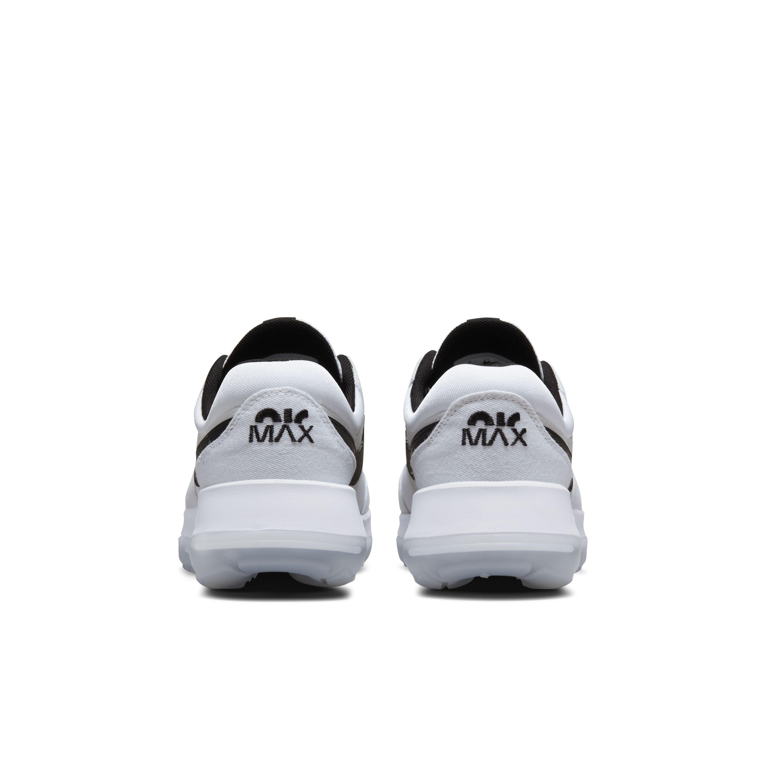 Nike Air Max Motif "White/Black/White" Grade School Boys' Shoe - WHITE Thumbnail View 5