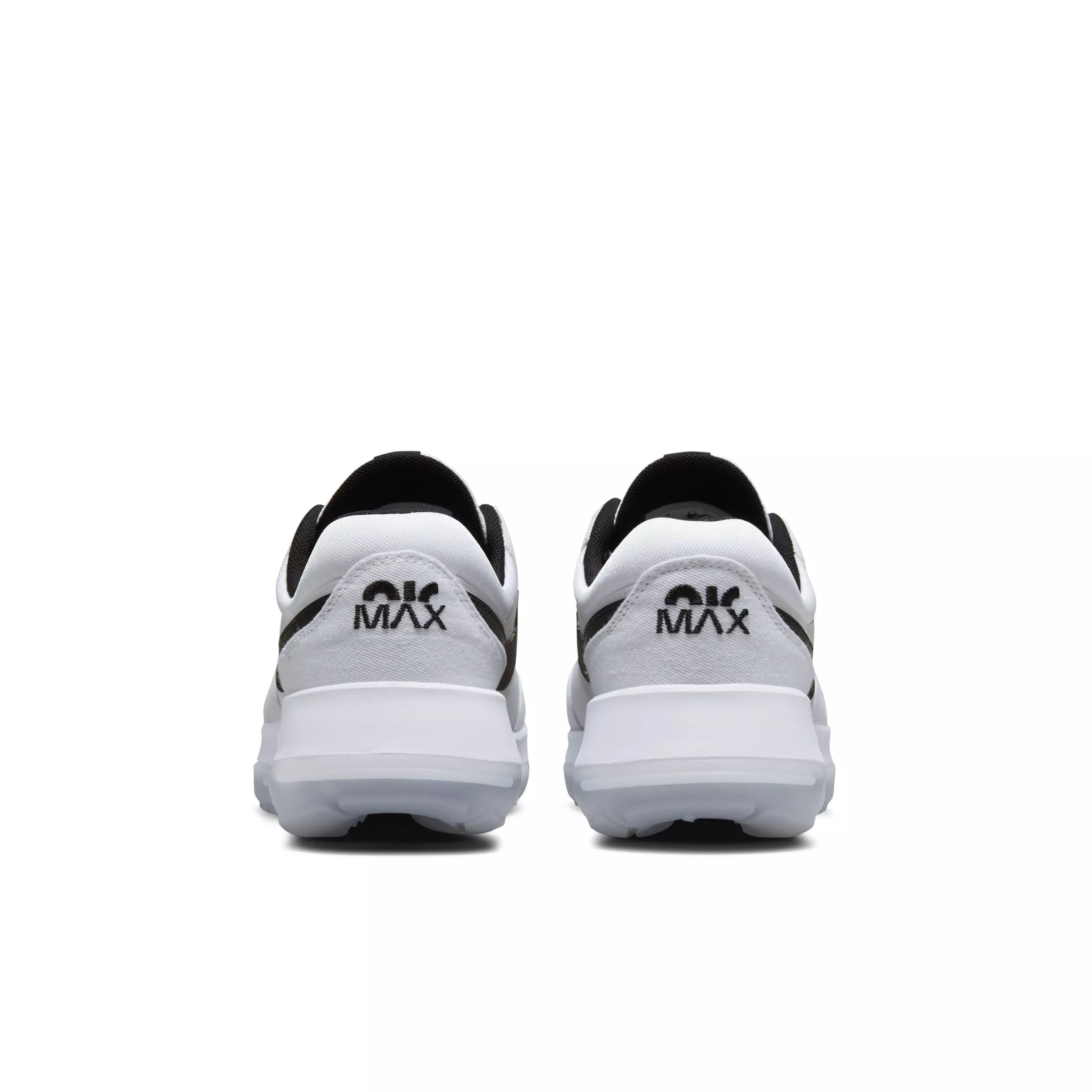 Nike Air Max Motif "White/Black/White" Grade School Boys' Shoe - WHITE