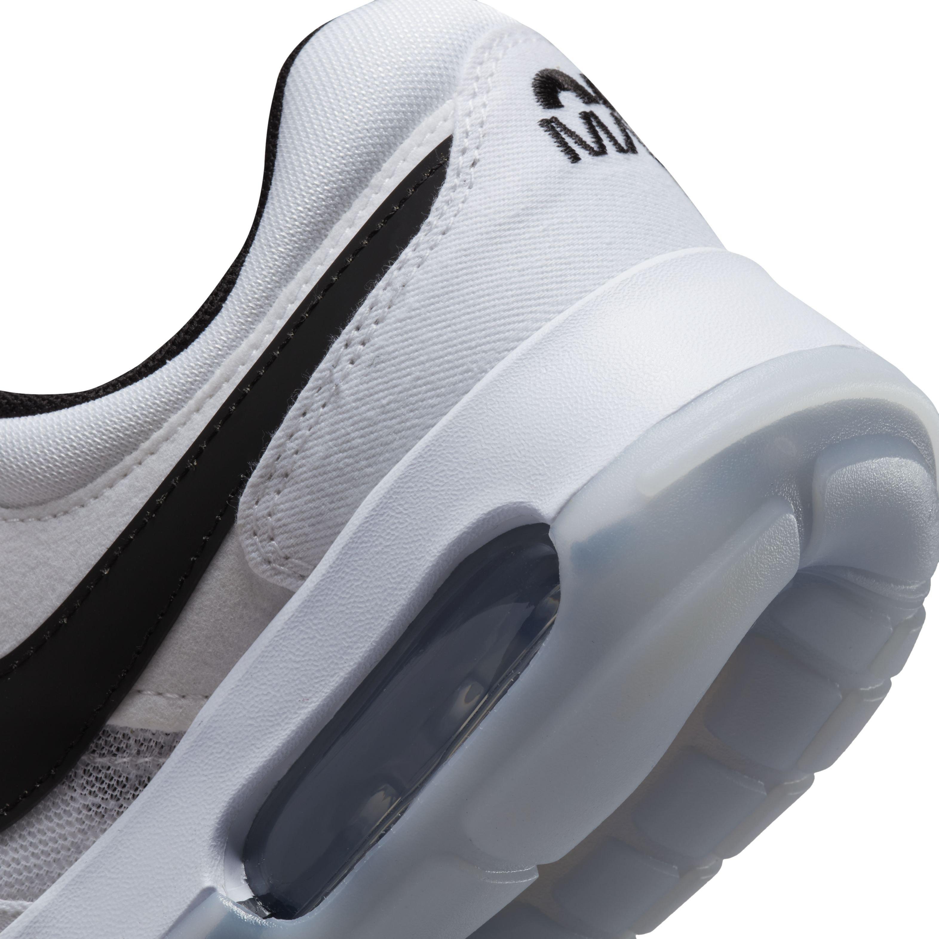 Nike Air Max Motif "White/Black/White" Grade School Boys' Shoe - WHITE Thumbnail View 8