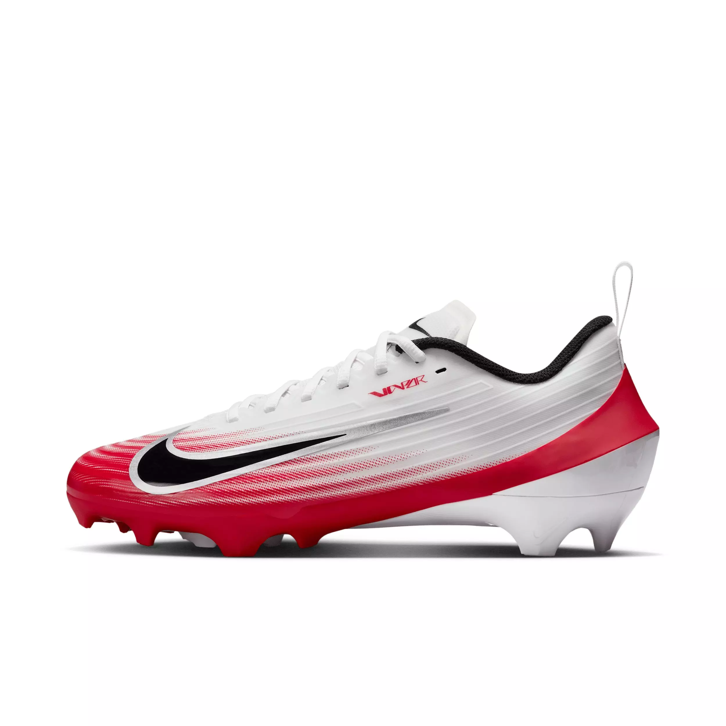 Nike Vapor Speed 3 "White/University Red/Black" Men's Football Cleat - WHITE/RED/BLACK