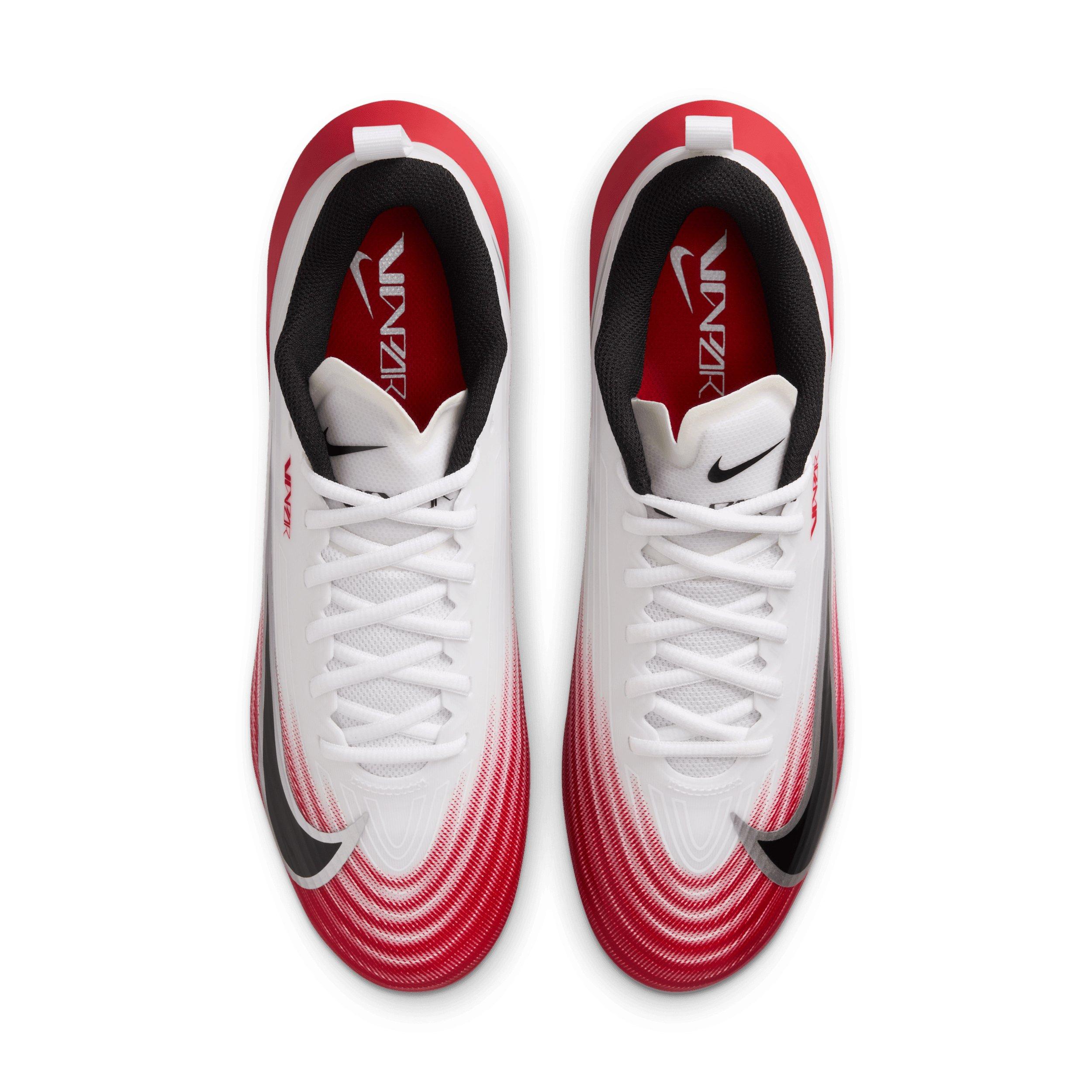 Nike Vapor Speed 3 "White/University Red/Black" Men's Football Cleat - WHITE/RED/BLACK Thumbnail View 4