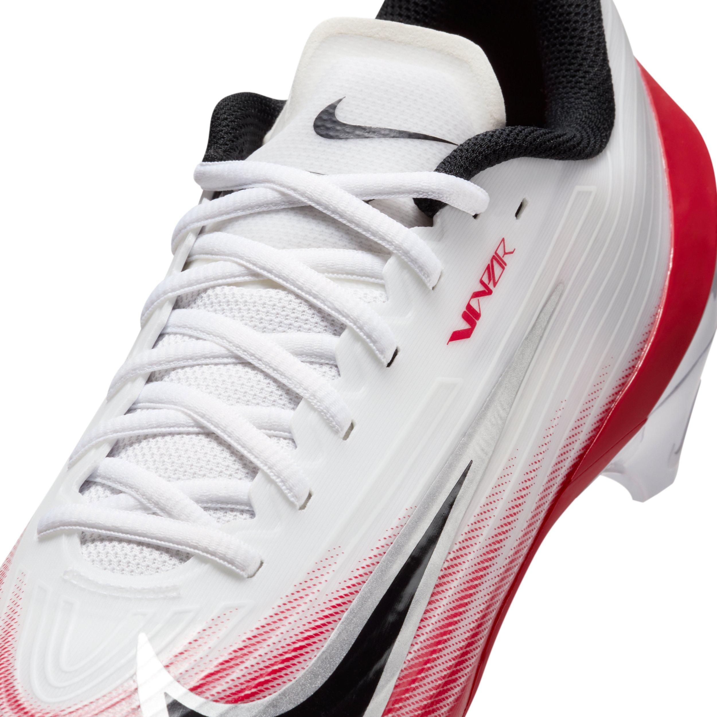 Nike Vapor Speed 3 "White/University Red/Black" Men's Football Cleat - WHITE/RED/BLACK Thumbnail View 8