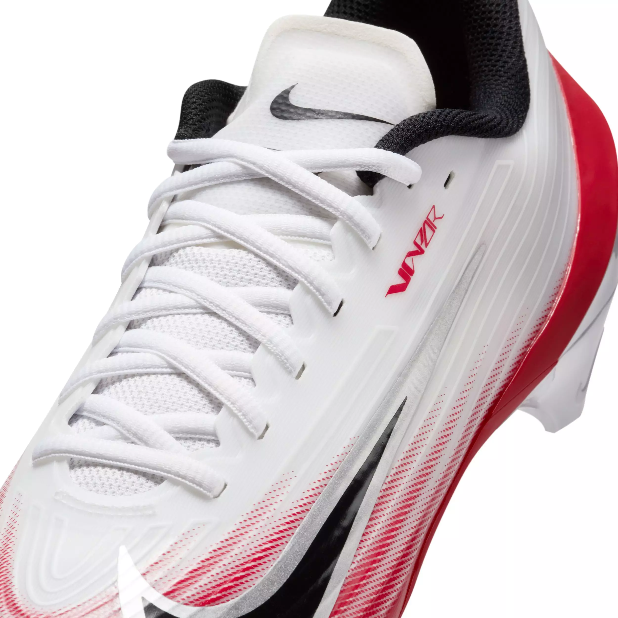 Nike Vapor Speed 3 "White/University Red/Black" Men's Football Cleat - WHITE/RED/BLACK