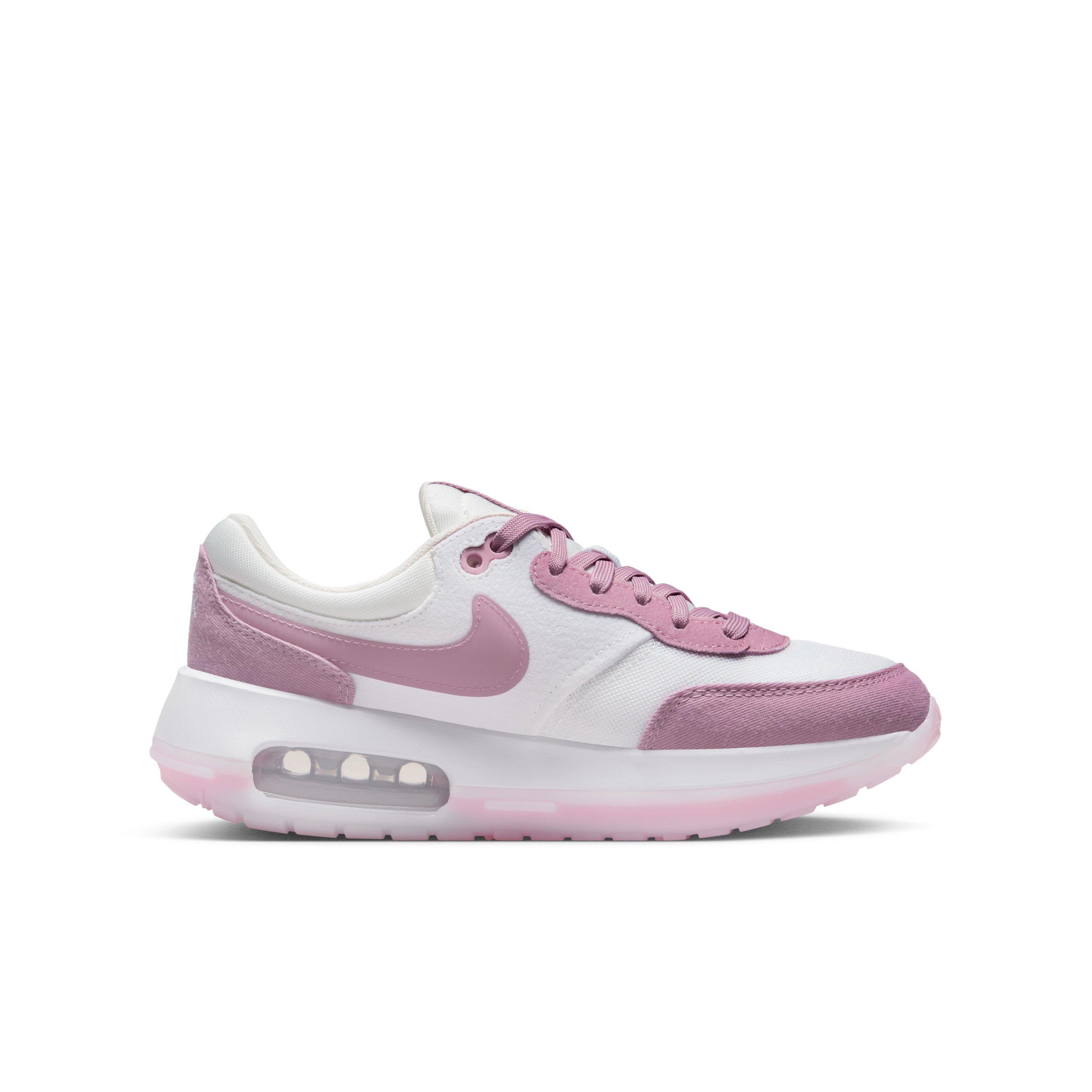 Nike Air Max Motif "Summit White/Elemental Pink/White" Grade School Girls' Shoe - WHITE/PINK/WHITE Thumbnail View 1