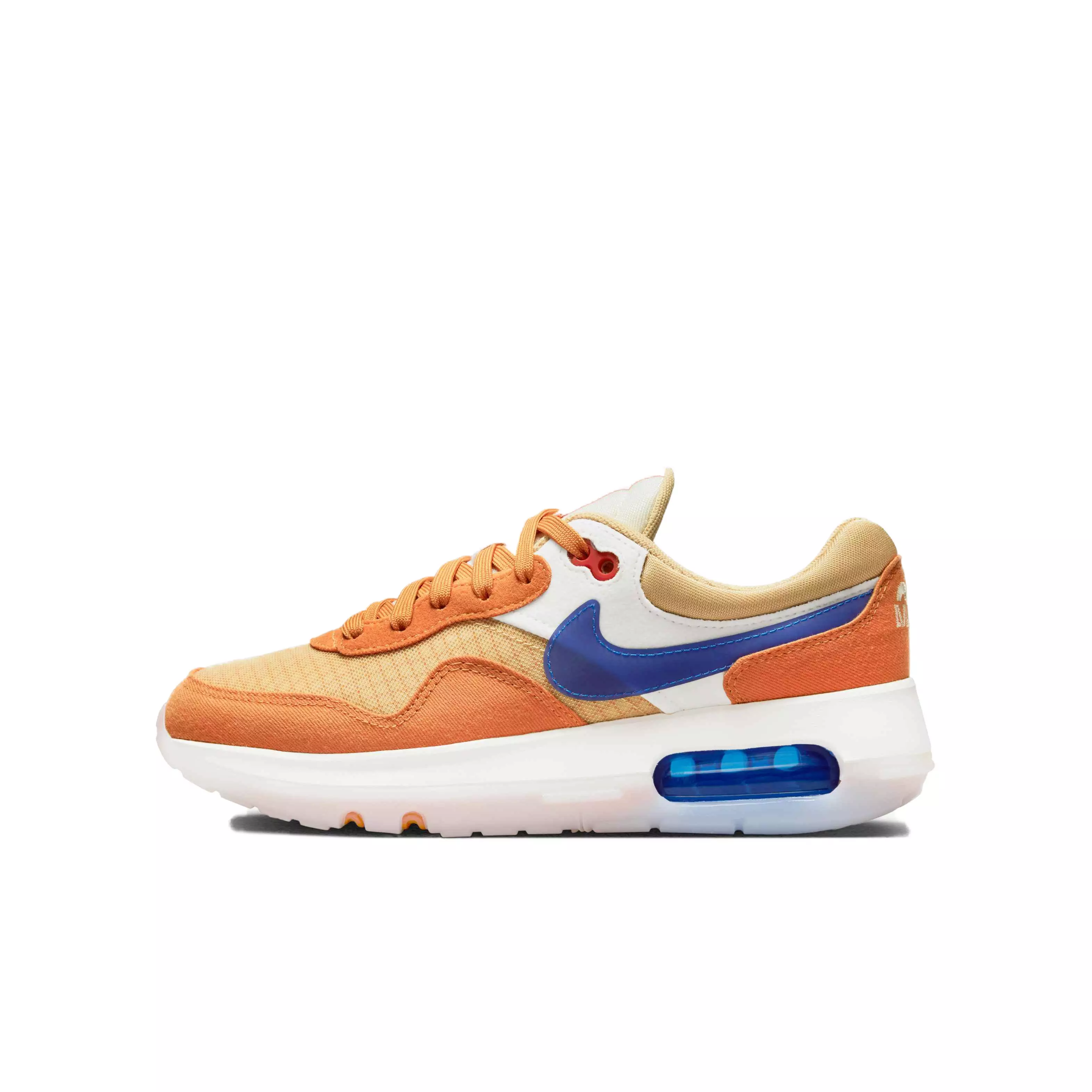 Nike Air Max Motif "Sesame/Game Royal/Hot Curry" Grade School Boys' Shoe - BROWN