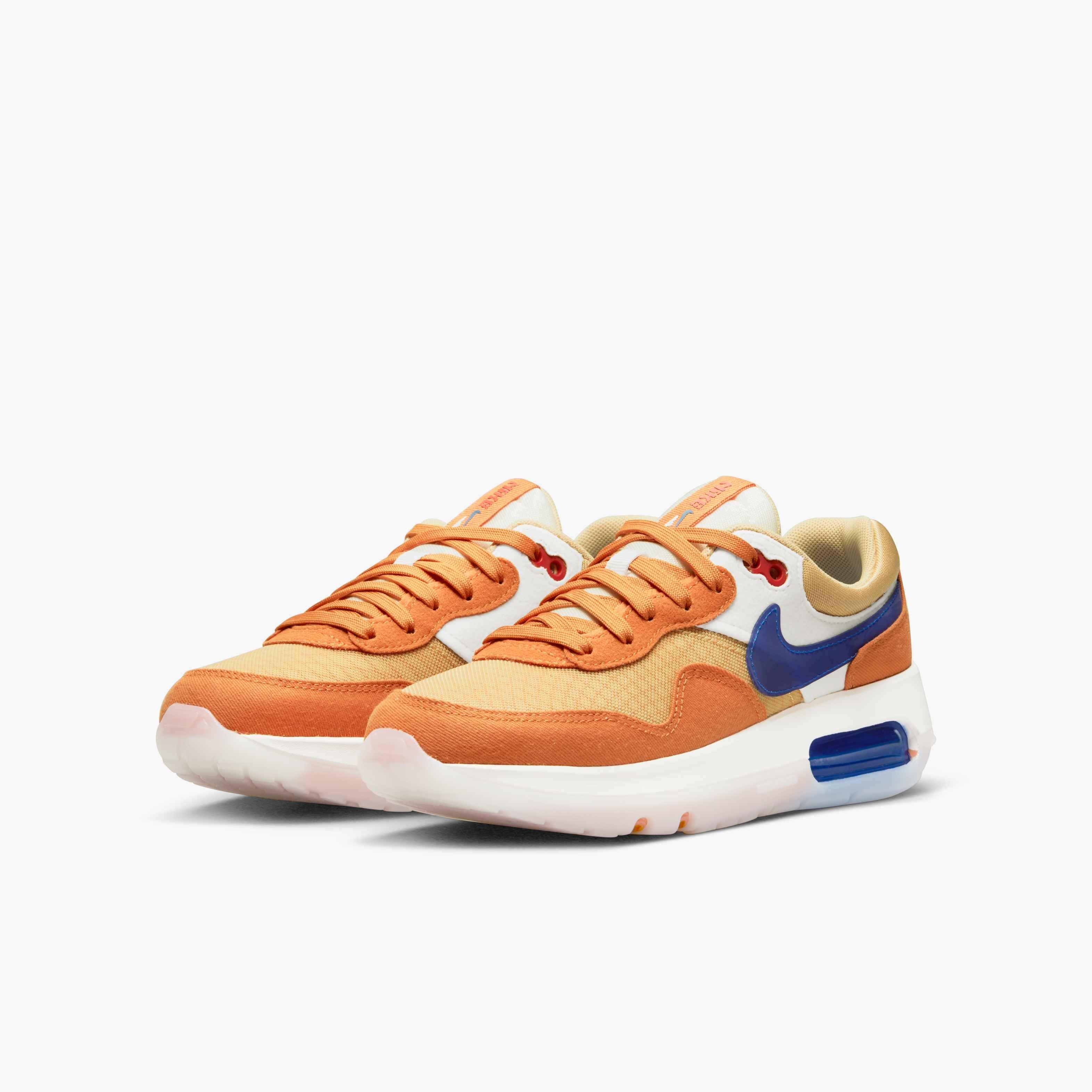 Nike Air Max Motif "Sesame/Game Royal/Hot Curry" Grade School Boys' Shoe - BROWN Thumbnail View 5