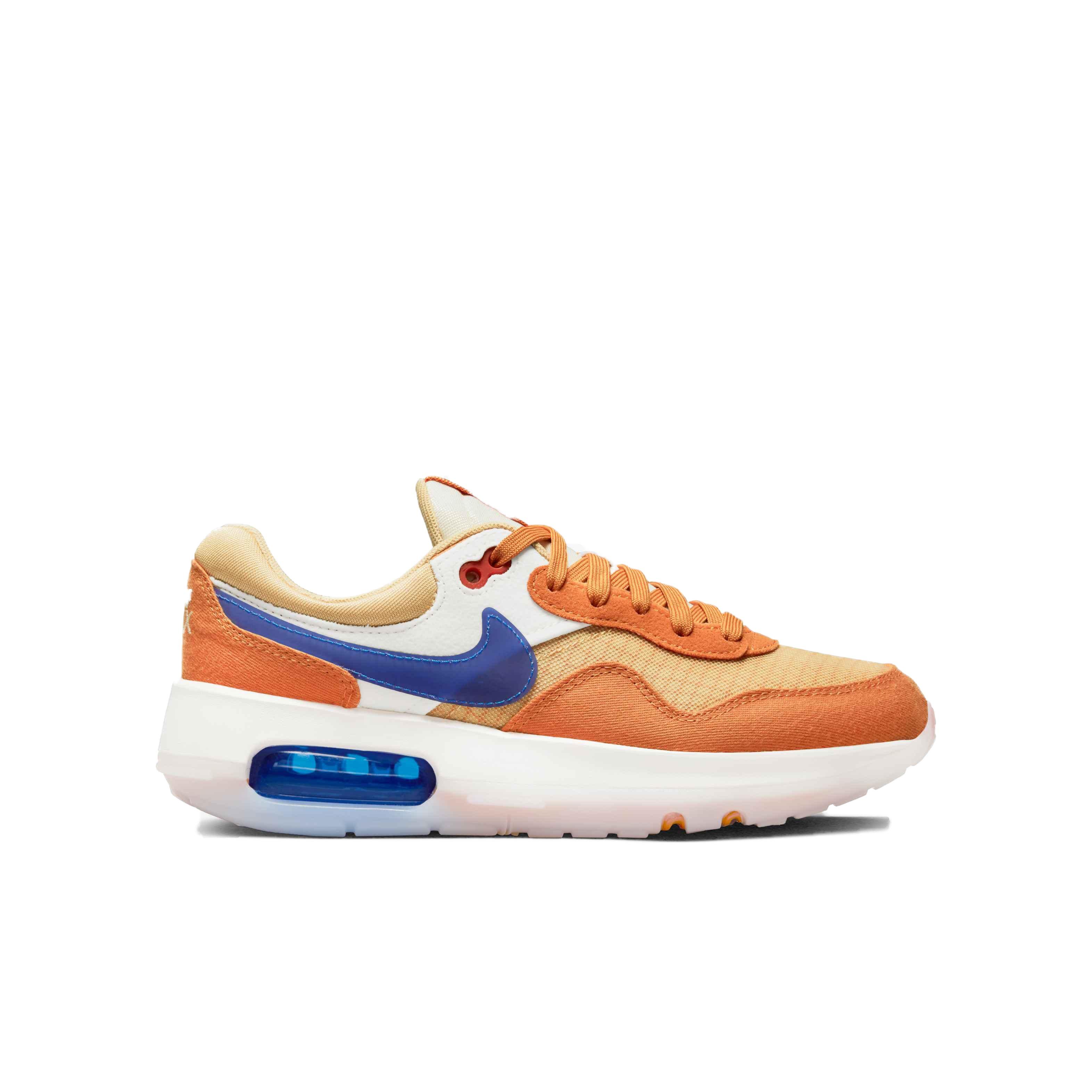 Nike Air Max Motif "Sesame/Game Royal/Hot Curry" Grade School Boys' Shoe - BROWN Thumbnail View 1