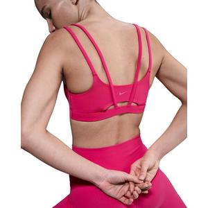Nike Women's Zenvy Strappy Light-Support Padded Sports Bra -Pink